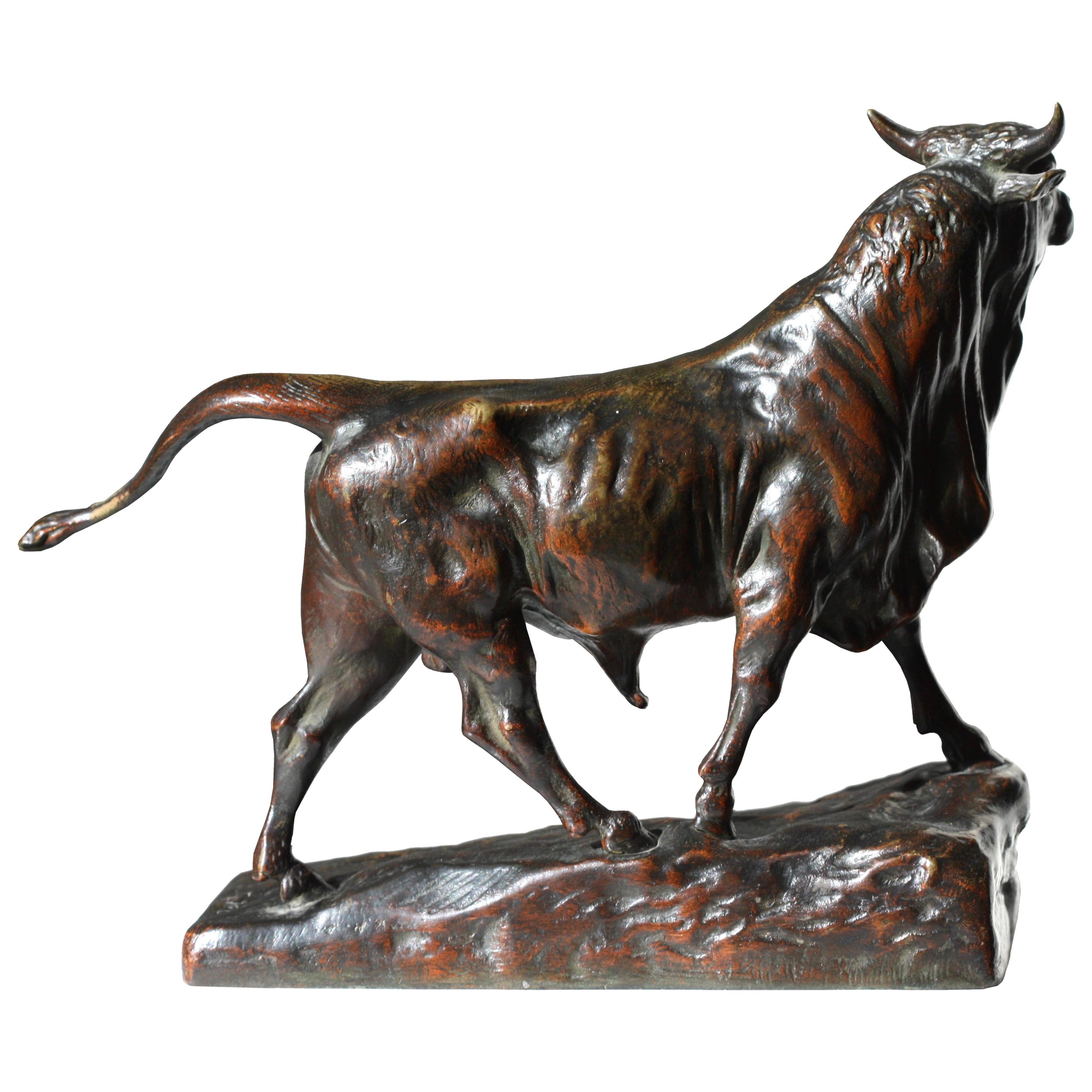 Maurice Favre a French Bronze Bull