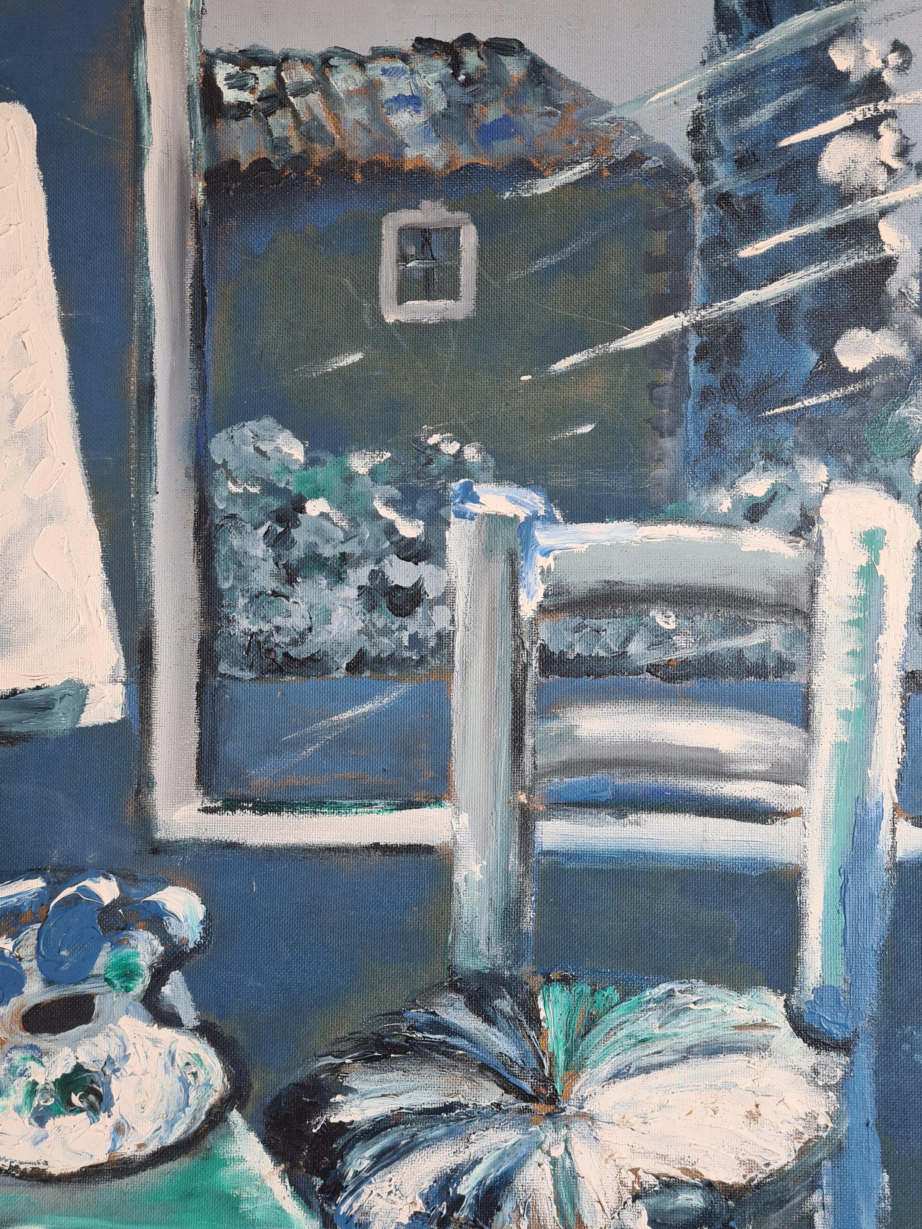 Mid Century Modern, The Artists Atelier, Symphony in Blue For Sale 4