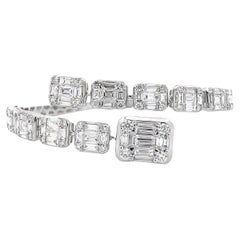 Maurice Fine Jewelry - Cuff Diamond Bangle in Mosaic Style