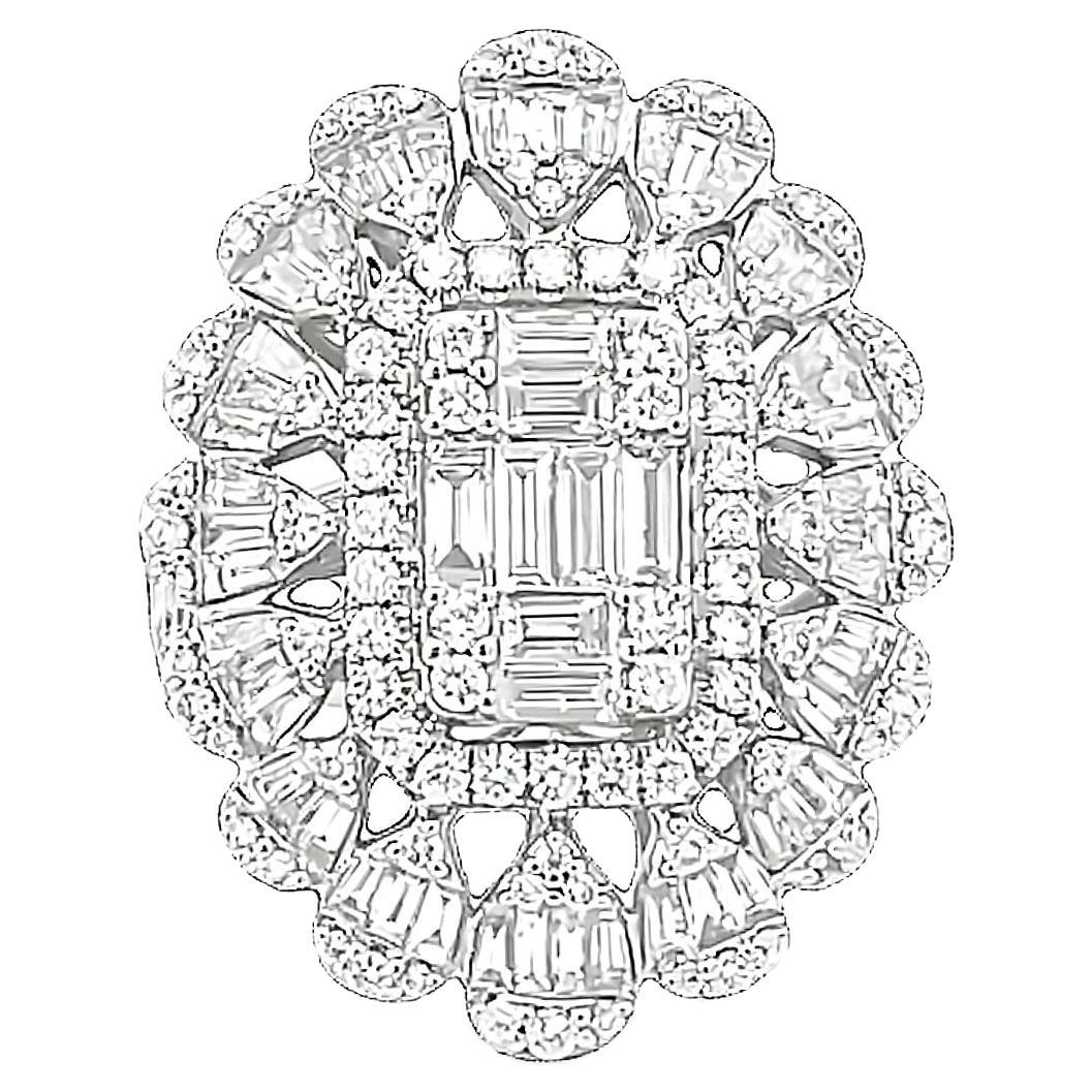 Maurice Fine Jewelry - Diamond Baguette Mosaic Ring