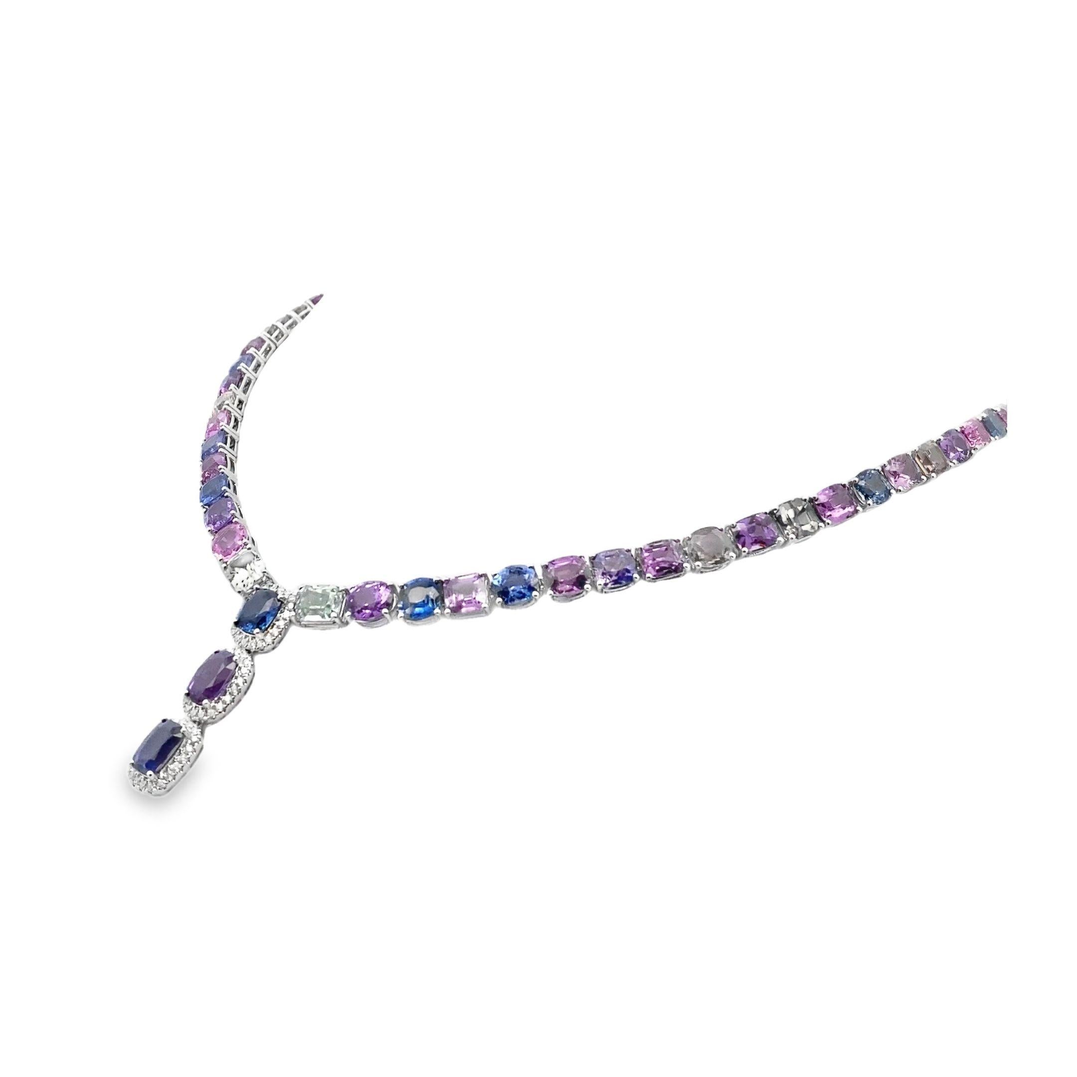 Maurice Fine Jewelry Mehrfarbiger Saphir und Diamanten (Moderne)