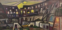 "Colosseum, Rome" Maurice Freedman, Modernist Italian Landscape, Sunset
