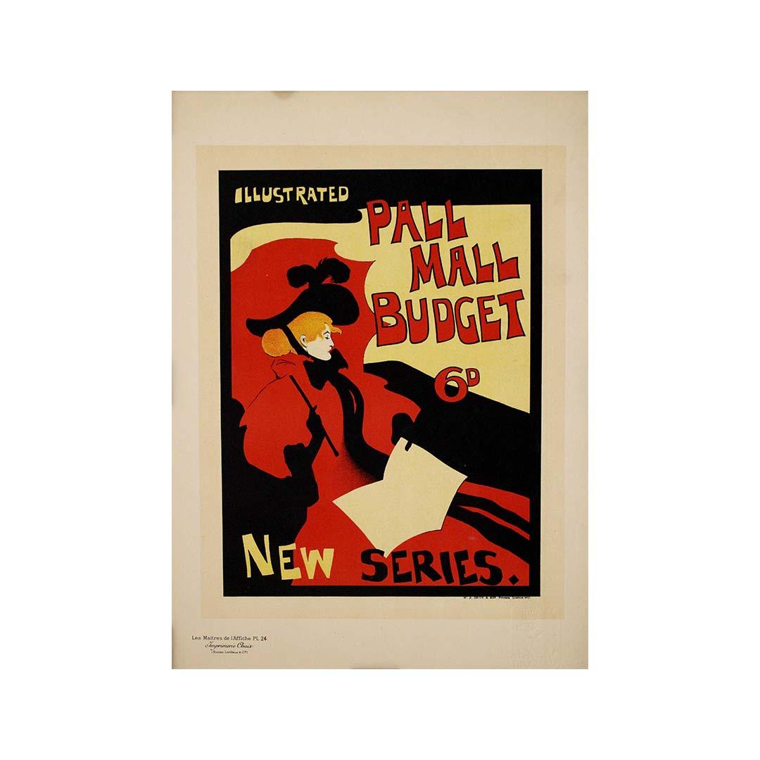 1896 Original lithograph by Maurice Greiffenhagen Pall Mall Budget magazine’s For Sale 1
