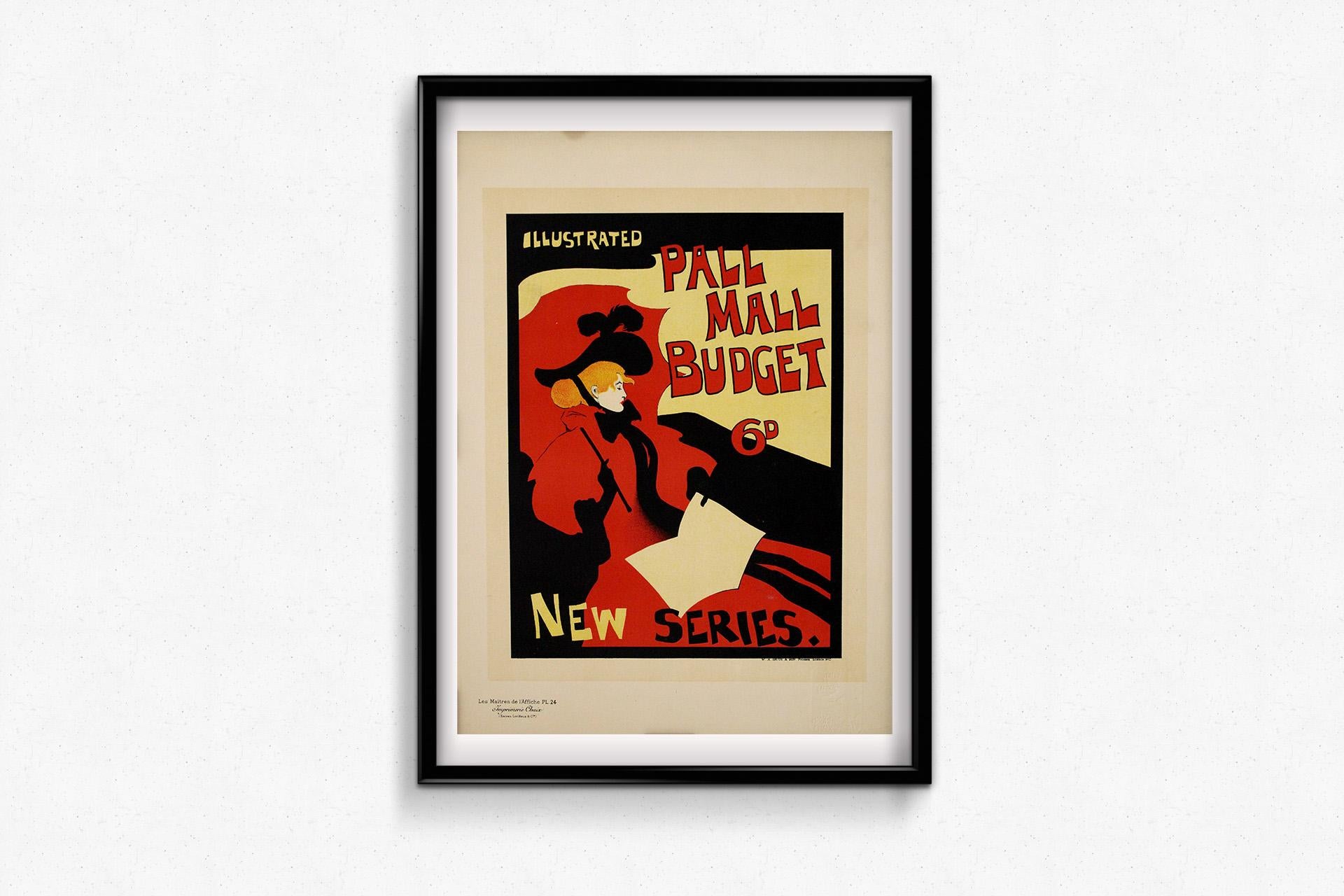 1896 Original lithograph by Maurice Greiffenhagen Pall Mall Budget magazine’s For Sale 3