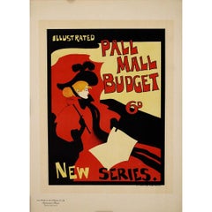 1896 Original lithograph by Maurice Greiffenhagen Pall Mall Budget magazine’s