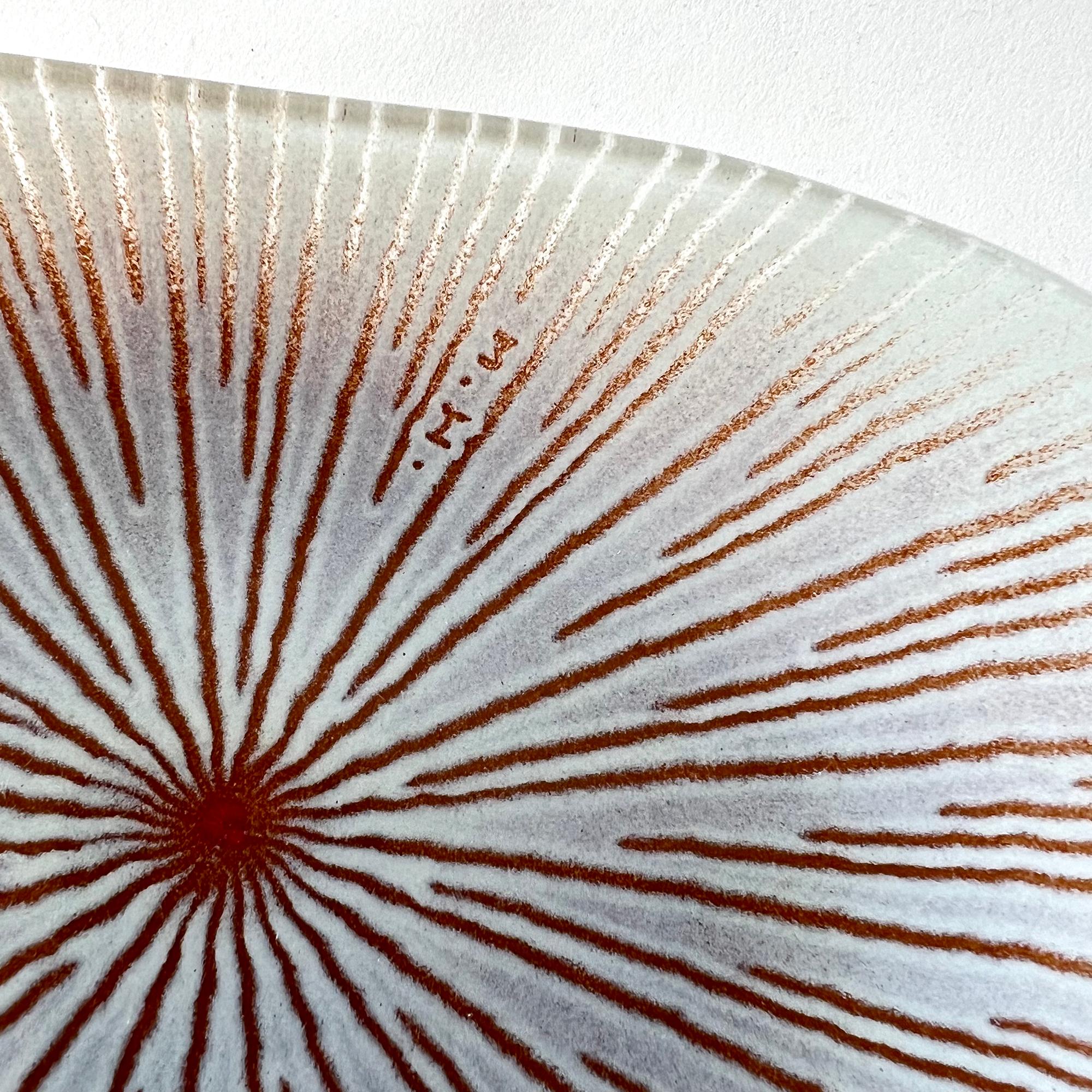 Maurice Heaton American Modernist Starburst Dish In Good Condition In Palm Springs, CA