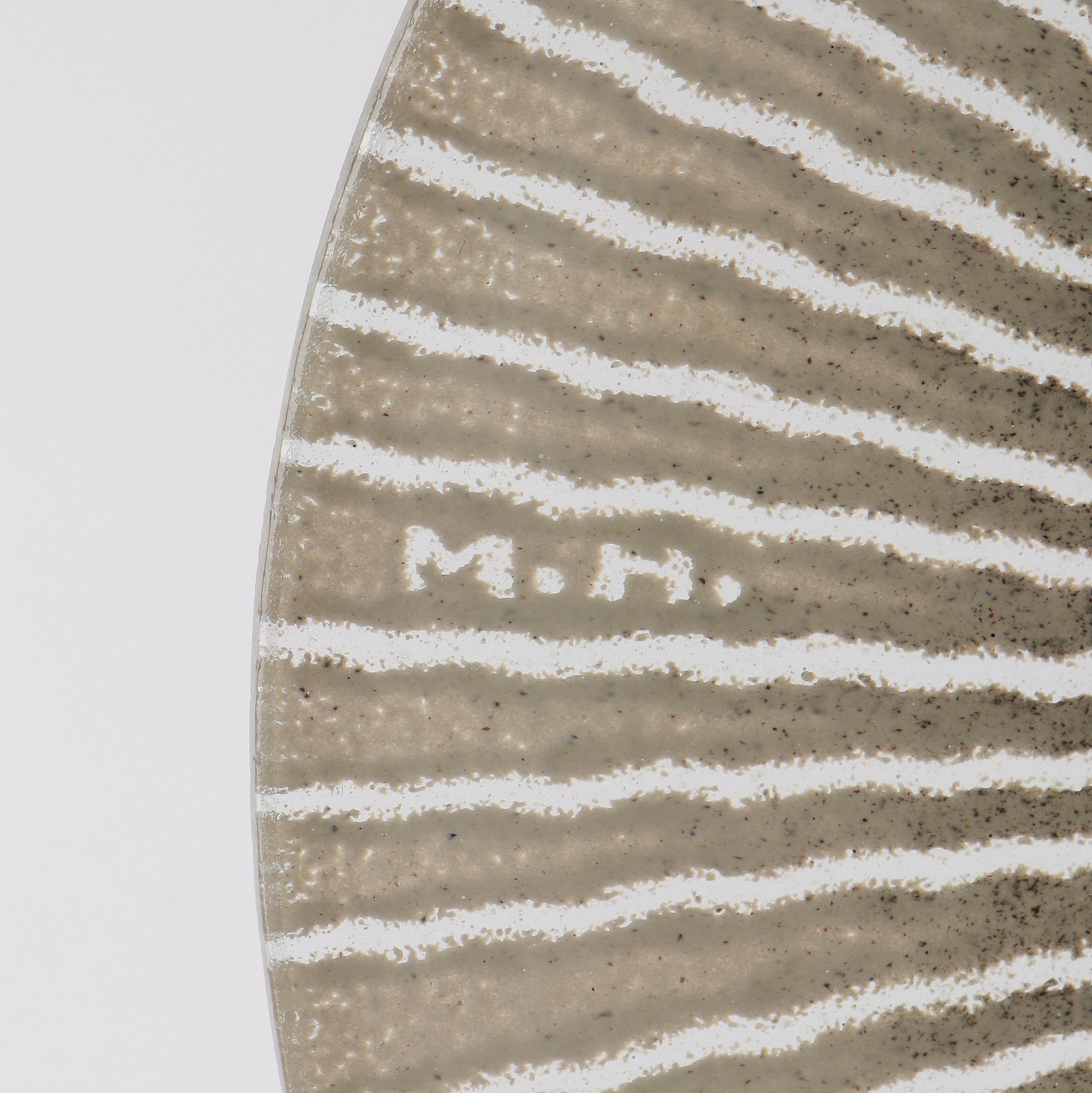 Late 20th Century Maurice Heaton c.1970s Signed Modernist Starburst Art Glass Enameled Dish Plate