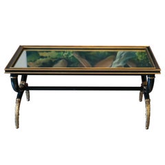 Table basse baroque Maurice HIRCH pour Maison JANSEN, années 1940