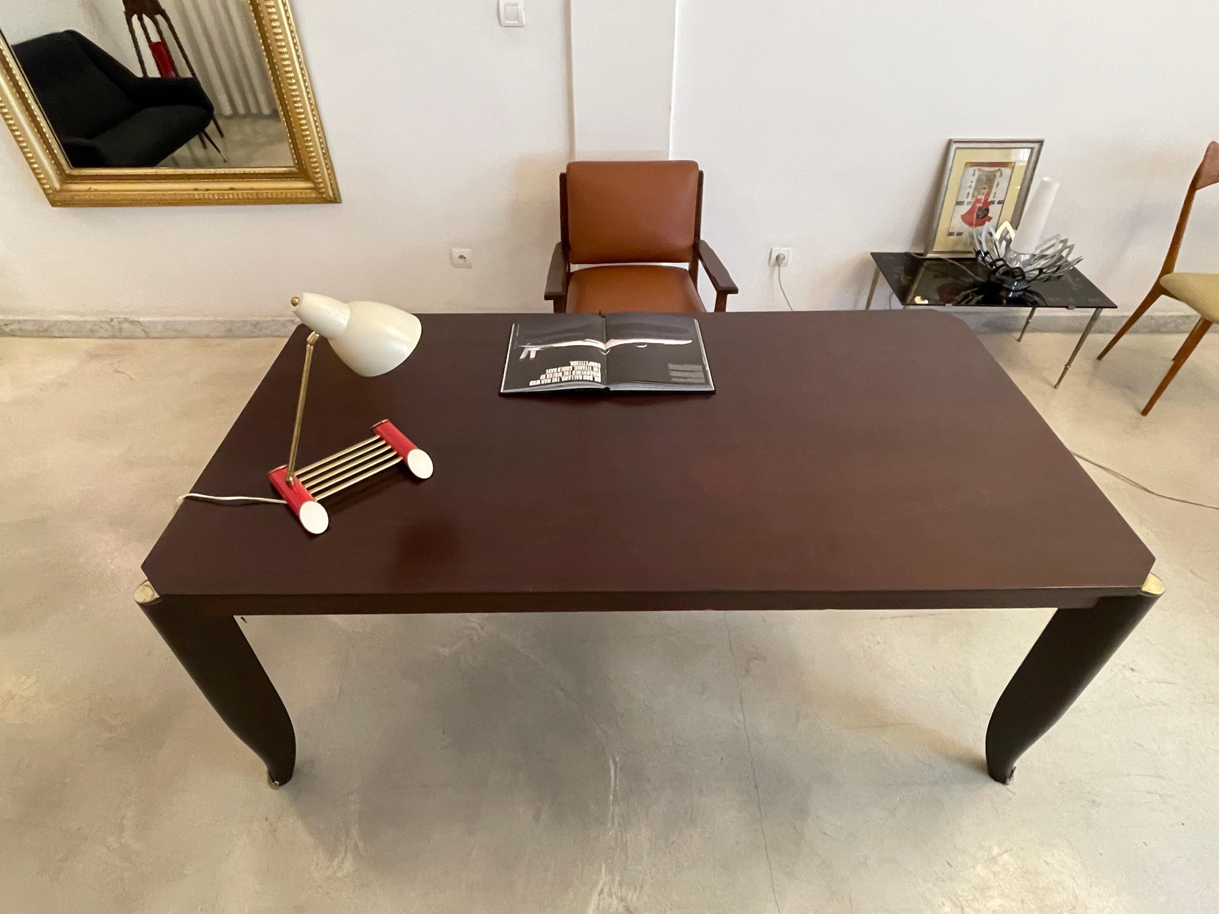 Maurice Jallot Escritorio o Mesa de Comedor Art Decó Francesa, Francia, c. 1930 en venta 5