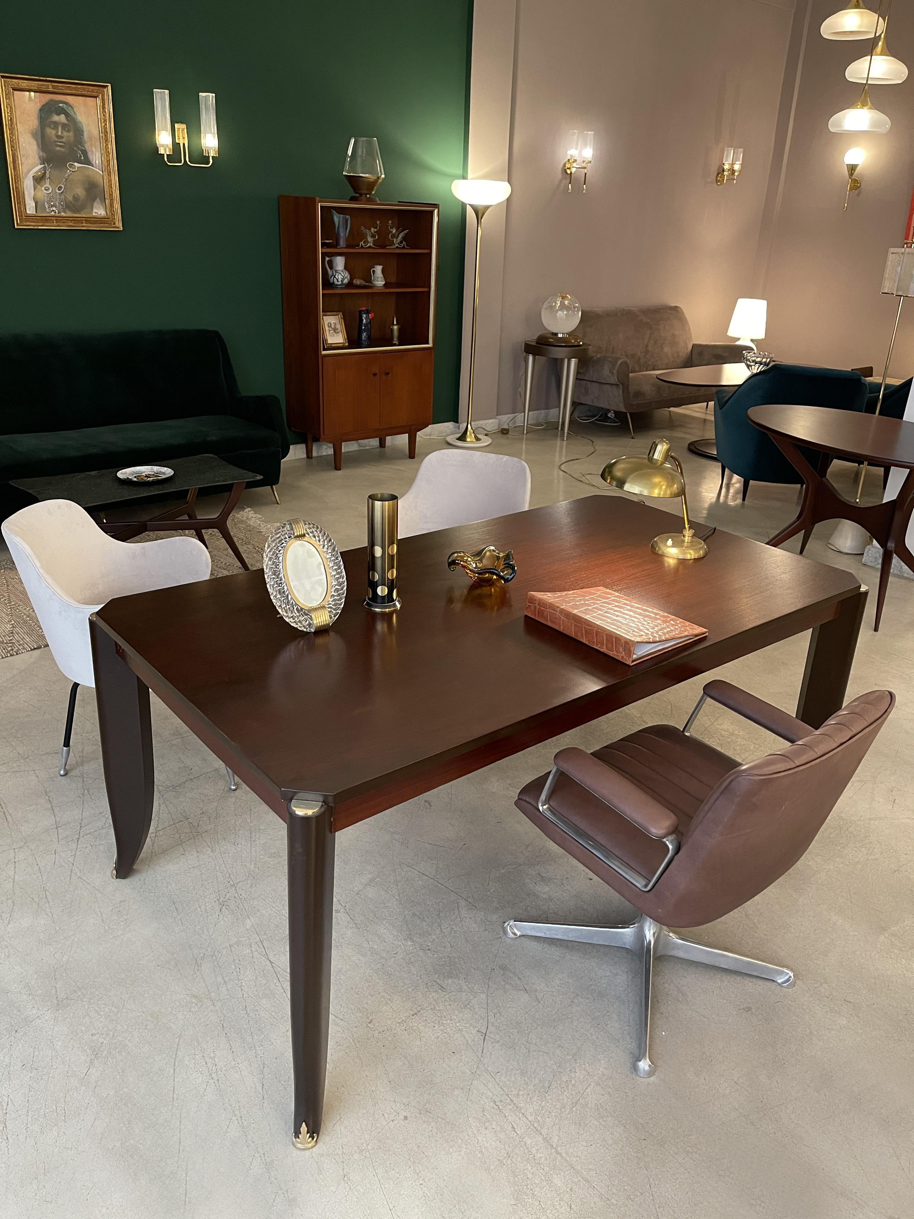 Maurice Jallot Escritorio o Mesa de Comedor Art Decó Francesa, Francia, c. 1930 Francés en venta
