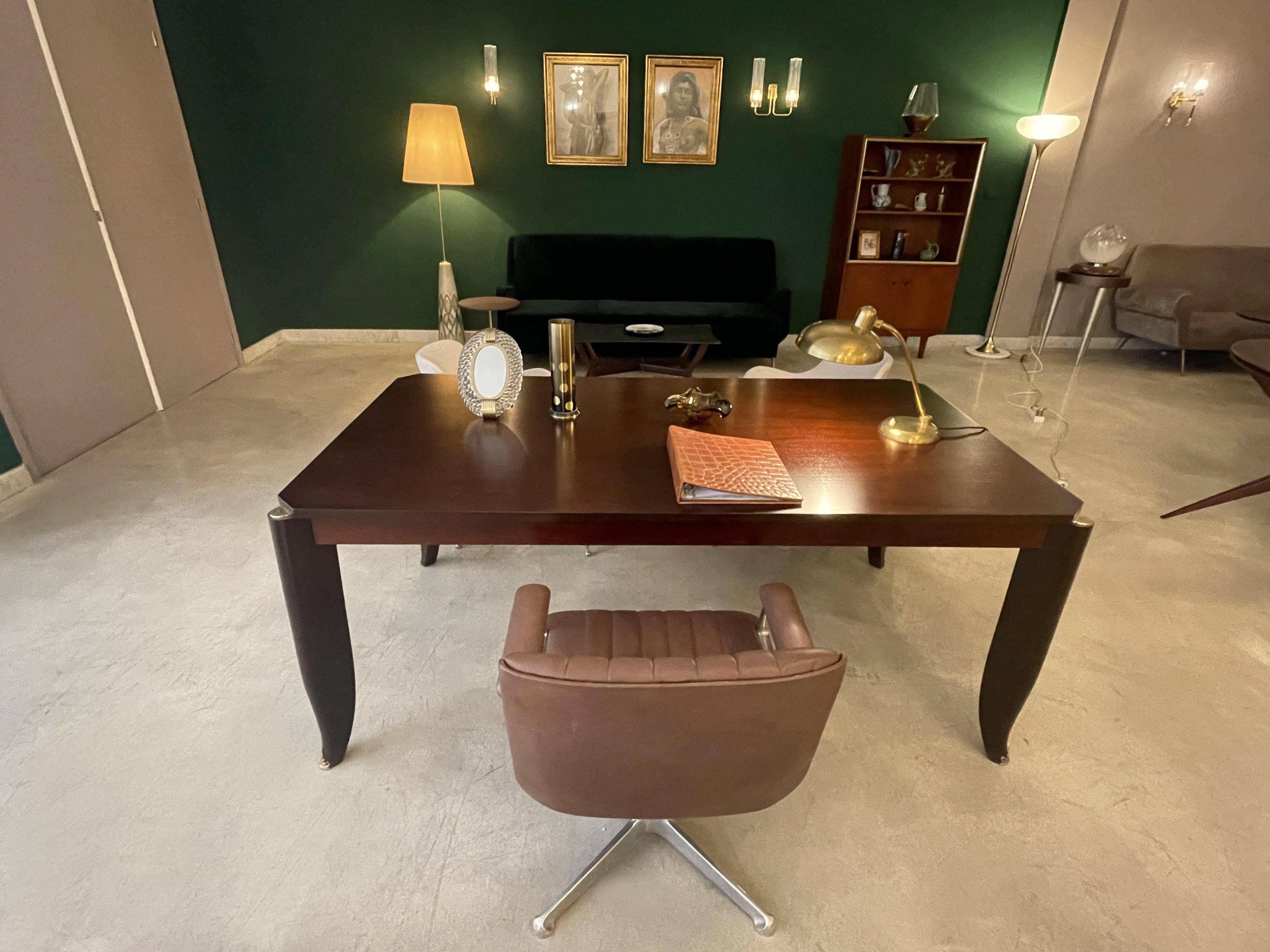 Maurice Jallot Escritorio o Mesa de Comedor Art Decó Francesa, Francia, c. 1930 mediados del siglo XX en venta