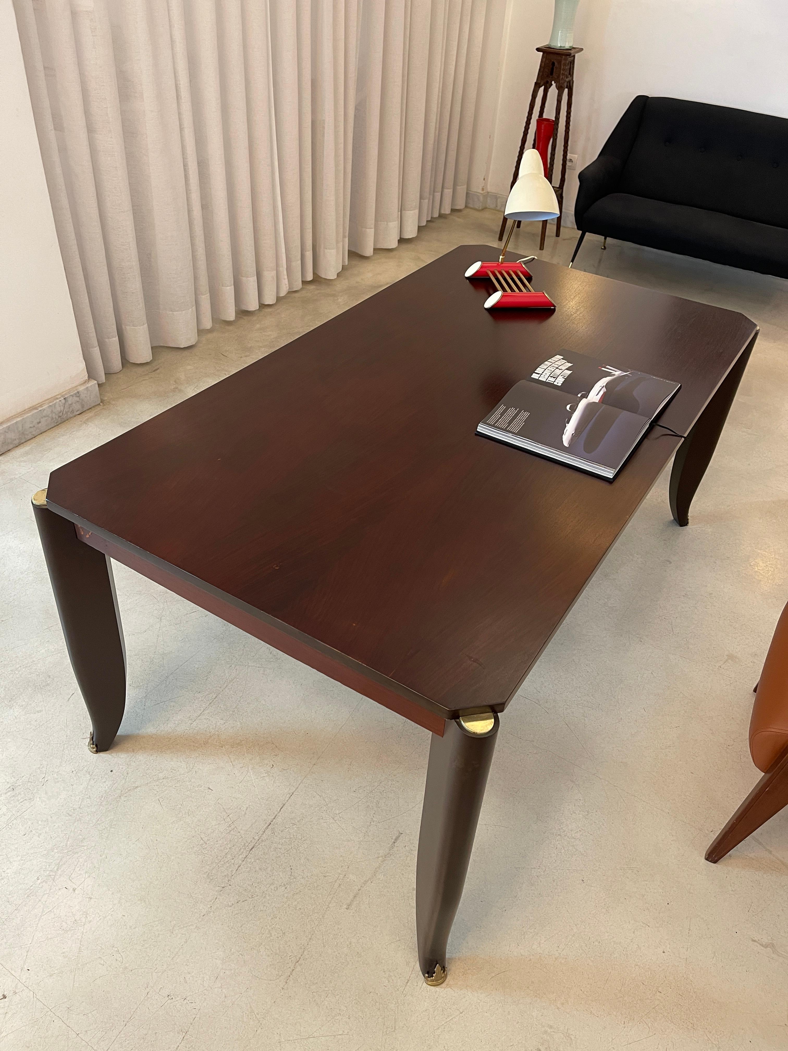 Maurice Jallot Escritorio o Mesa de Comedor Art Decó Francesa, Francia, c. 1930 en venta 3