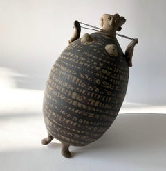 Maurice K. Grossman Arizona Modernist Studio Stoneware Cats Cradle Shelf Sitter