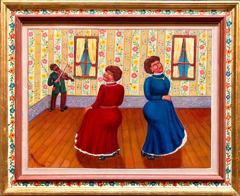 Maurice Kish Dance Of The In Laws Wedding Scene Judaica Shtetl Oil