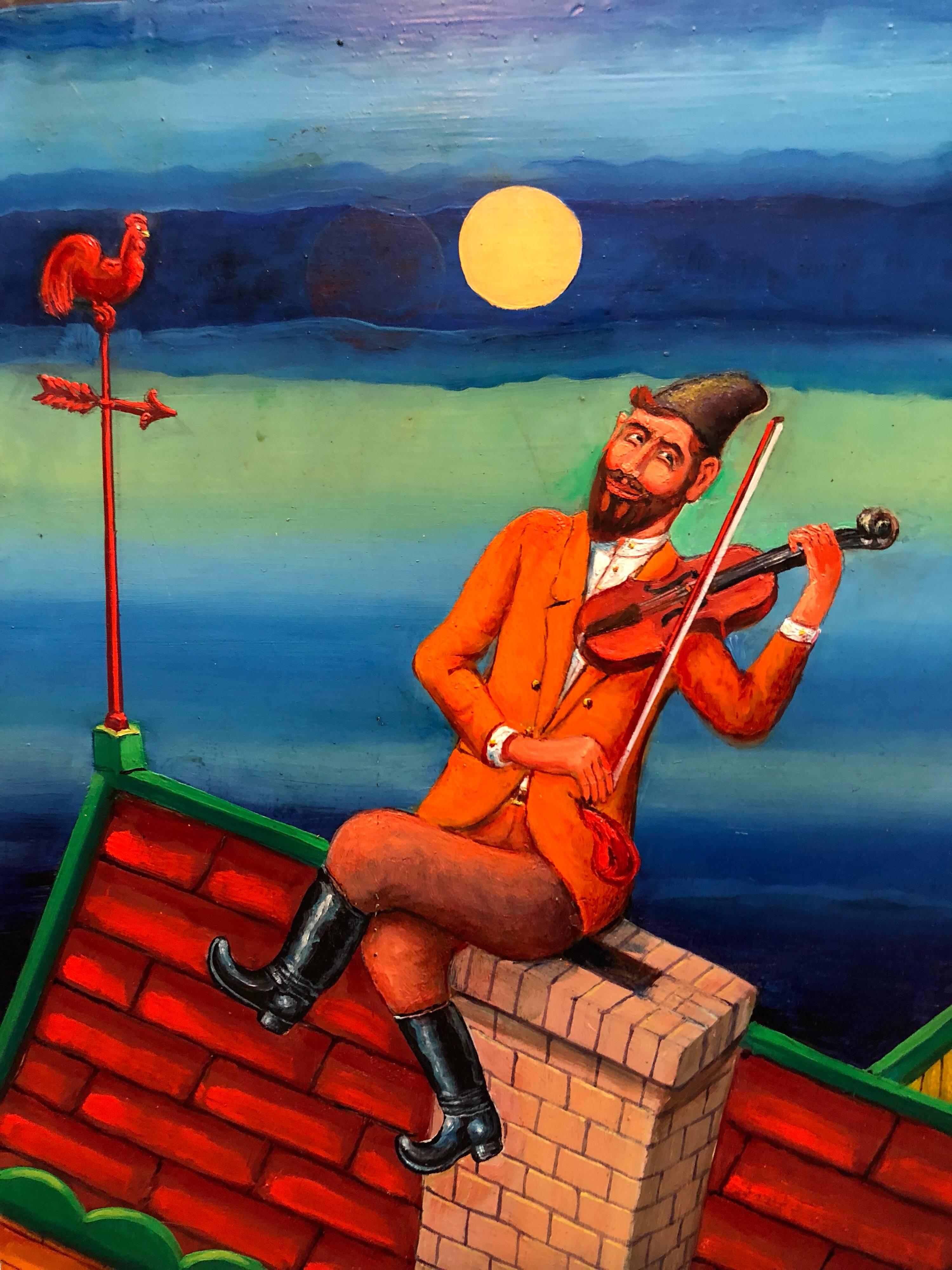 fiddler on the roof painting