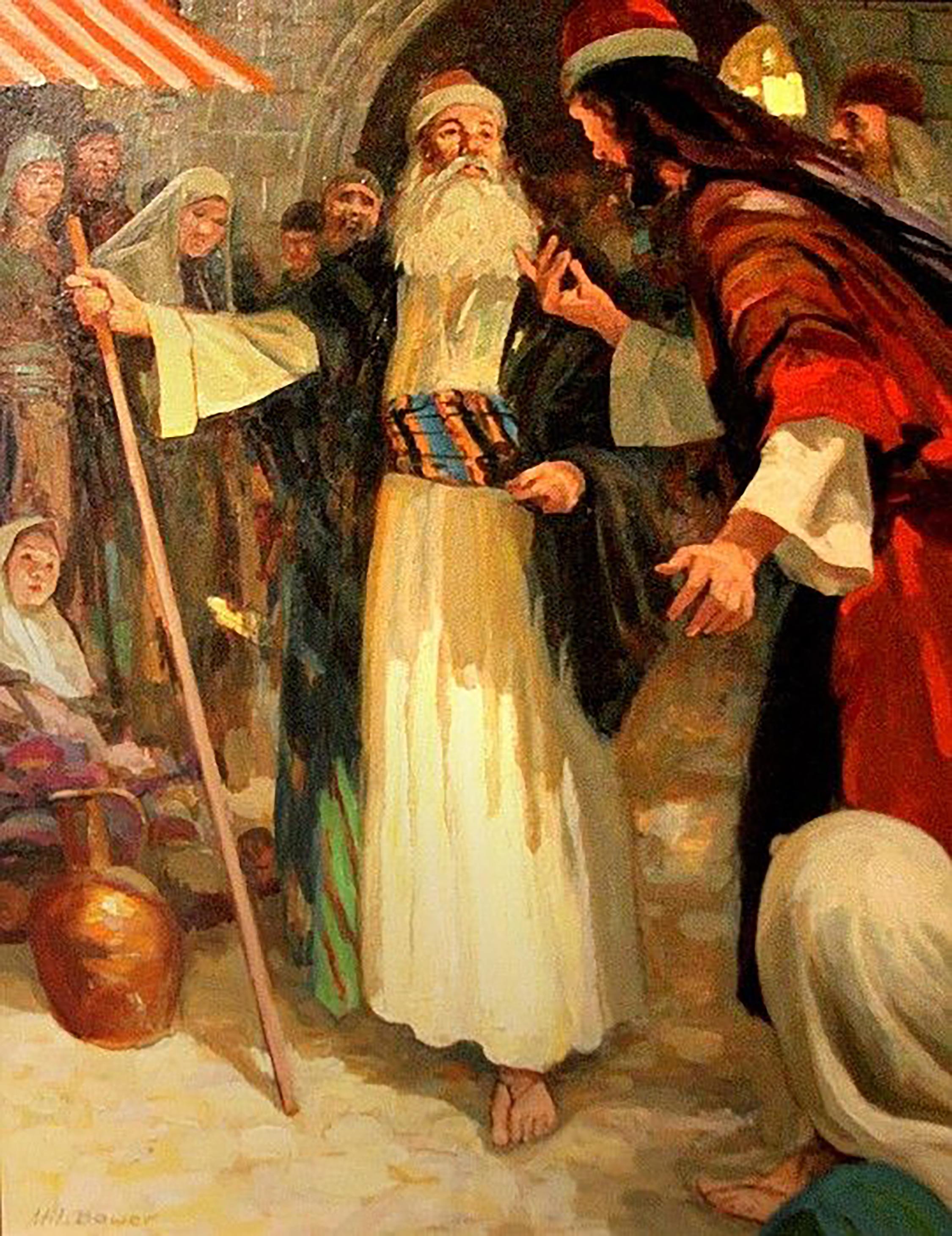 Figurative Painting di Maurice L. Bower - The Clash of Convictions (Scontro di convinzioni)