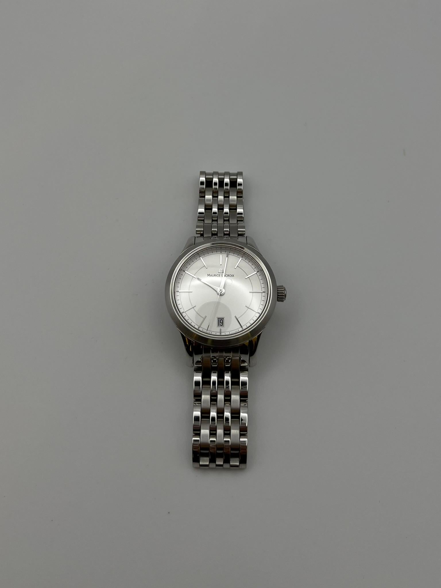 Maurice Lacroix Klassischer Stahl Les Classique Damen im Angebot