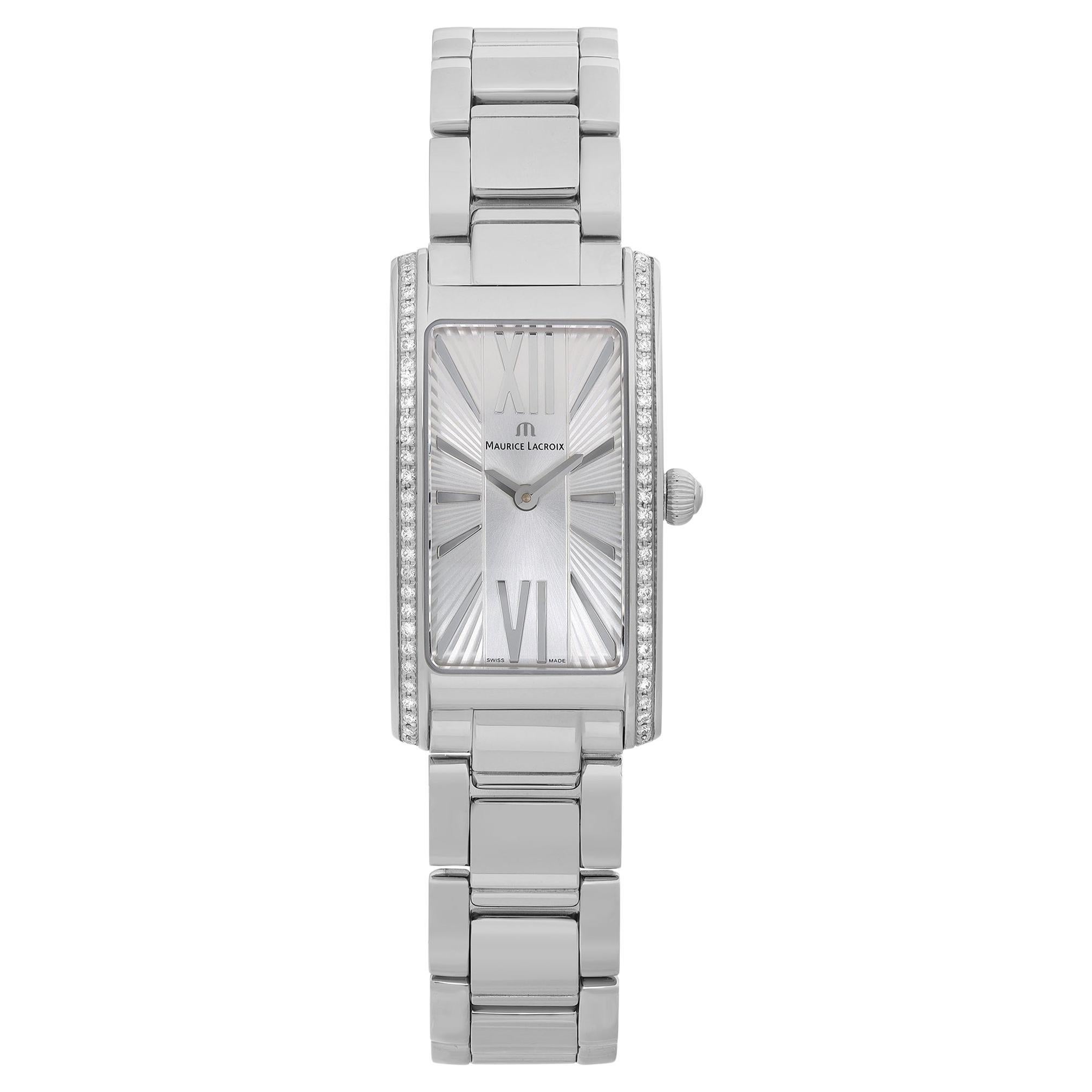Maurice Lacroix Fiaba Diamonds Steel Silver Dial Ladies Watch FA2164-SD532-114 For Sale