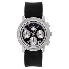 Used Maurice Lacroix Flyback Chrono mp6098-ss001-12e St/S Black Dial, Circa 2000