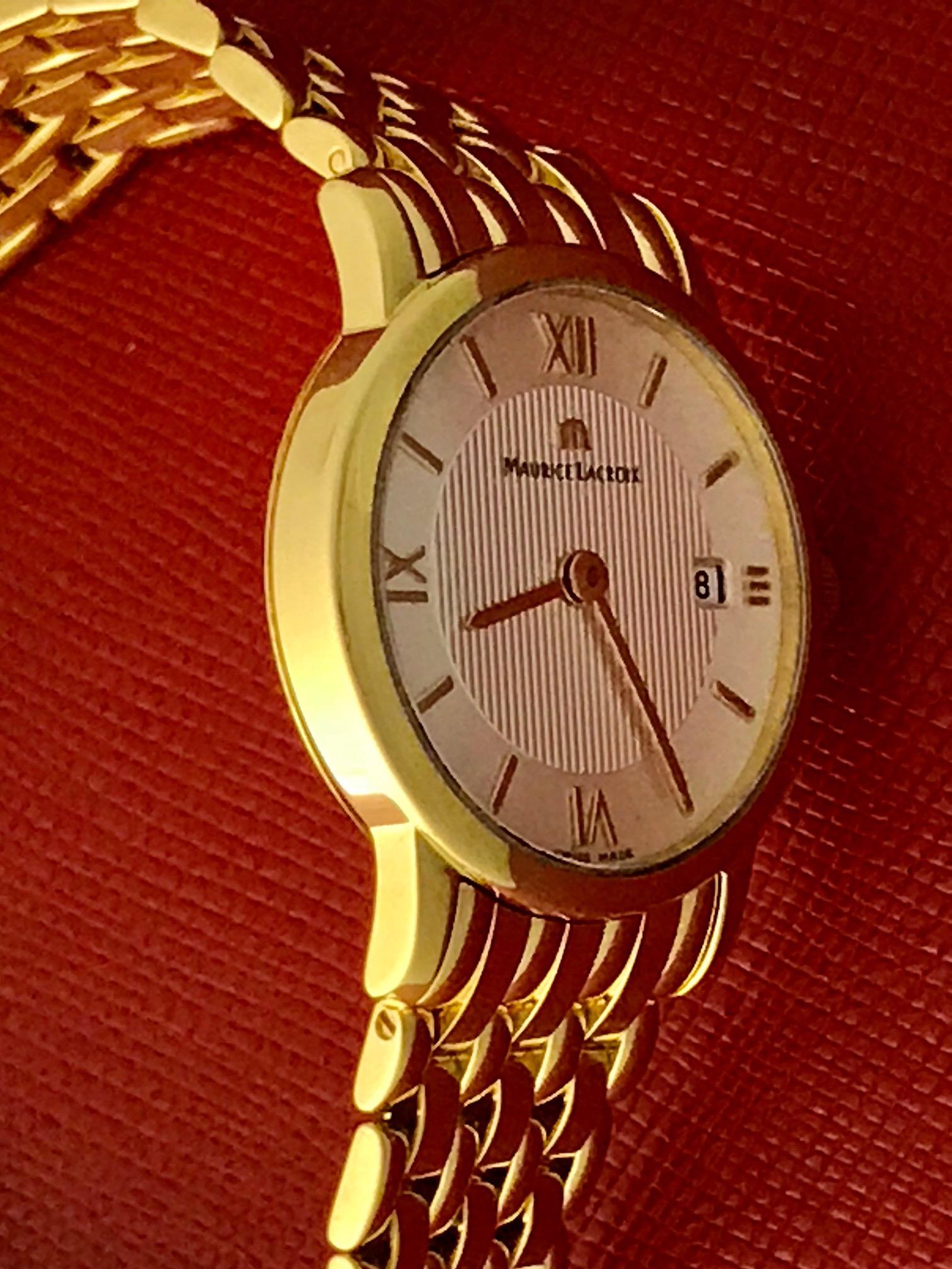 Contemporary Maurice Lacroix Ladies Wristwatch AU98104 For Sale