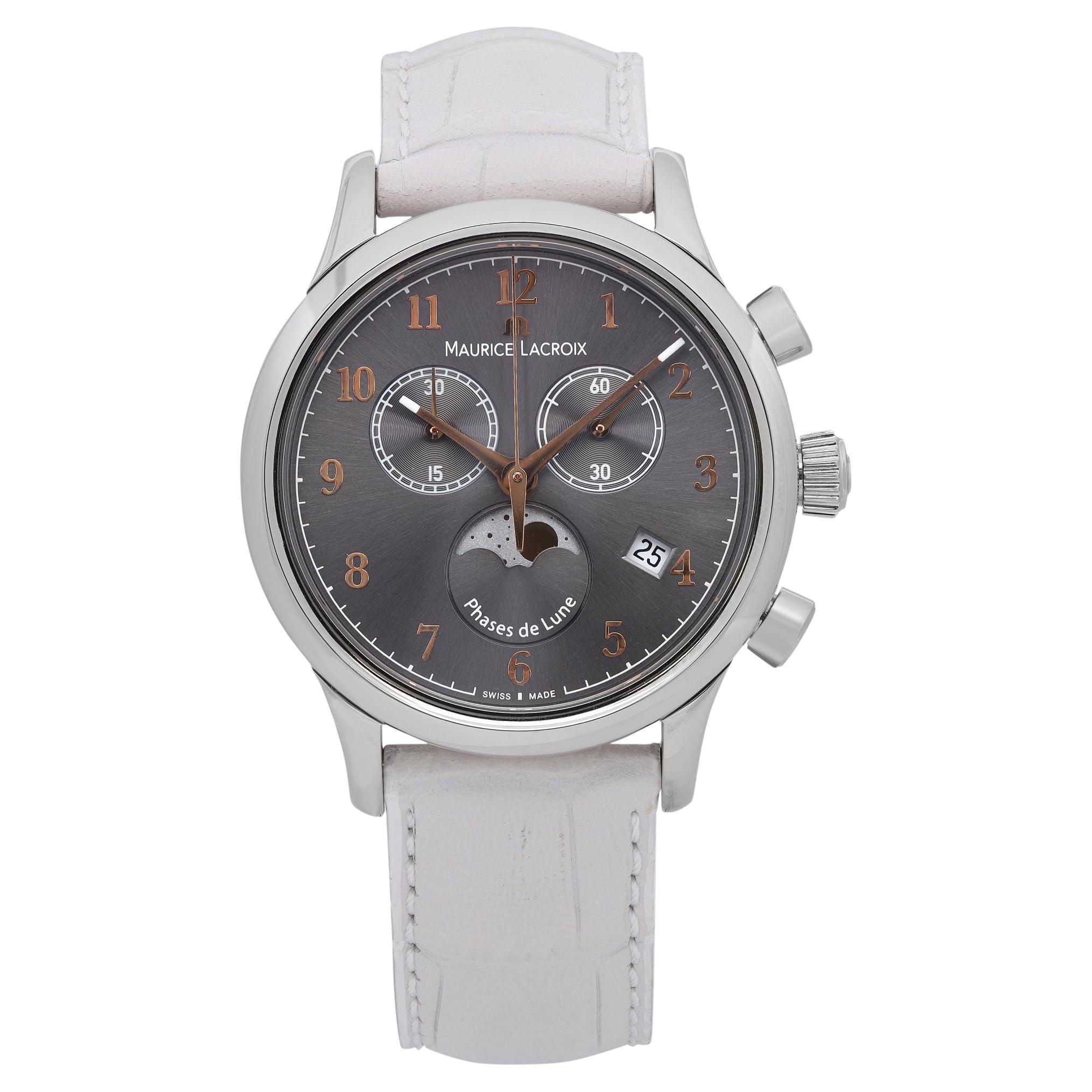 Maurice Lacroix Les Classiques Steel Gray Dial Watch LC1087-SS001-821 For Sale