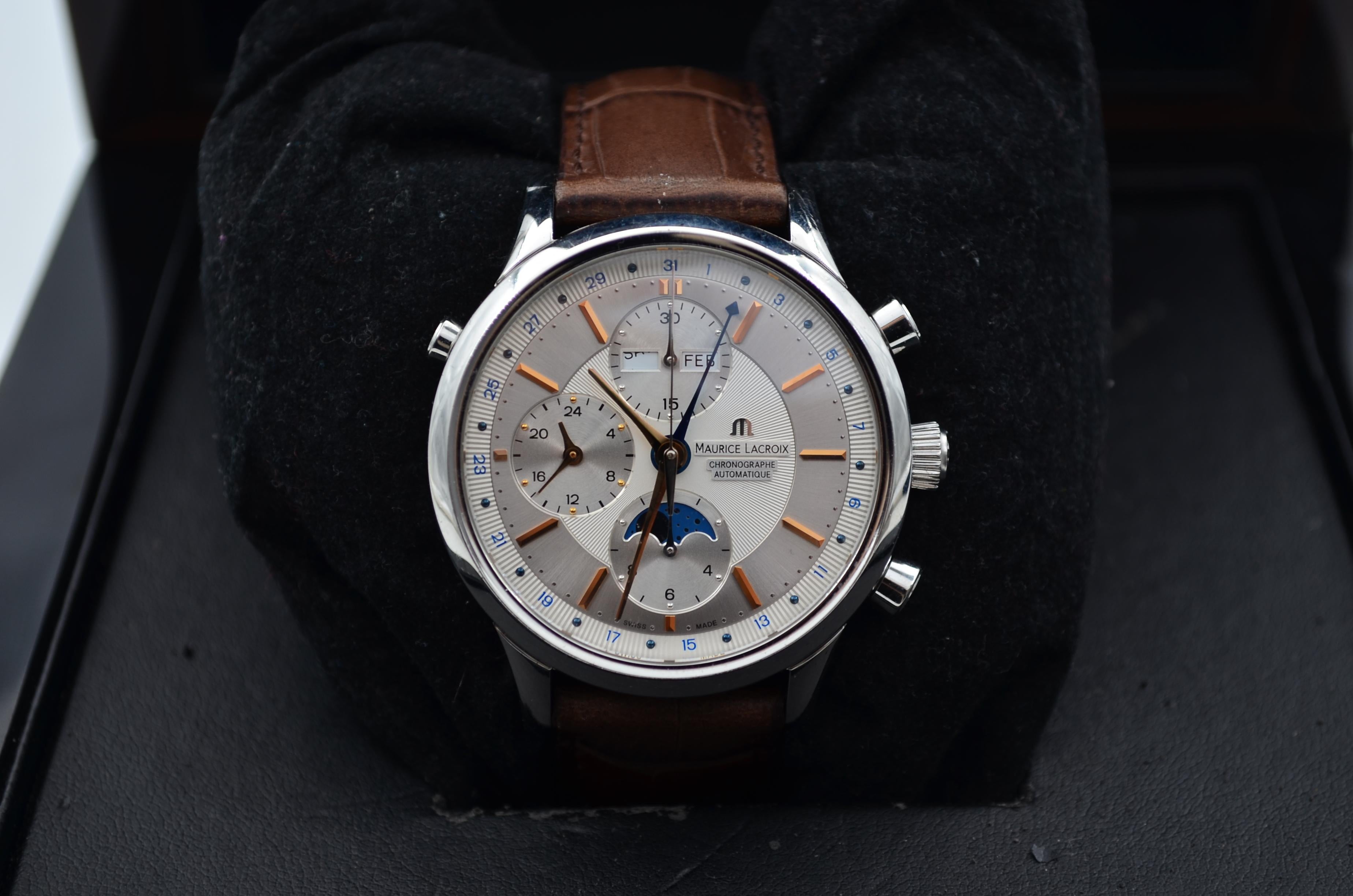 maurice lacroix chronograph moonphase