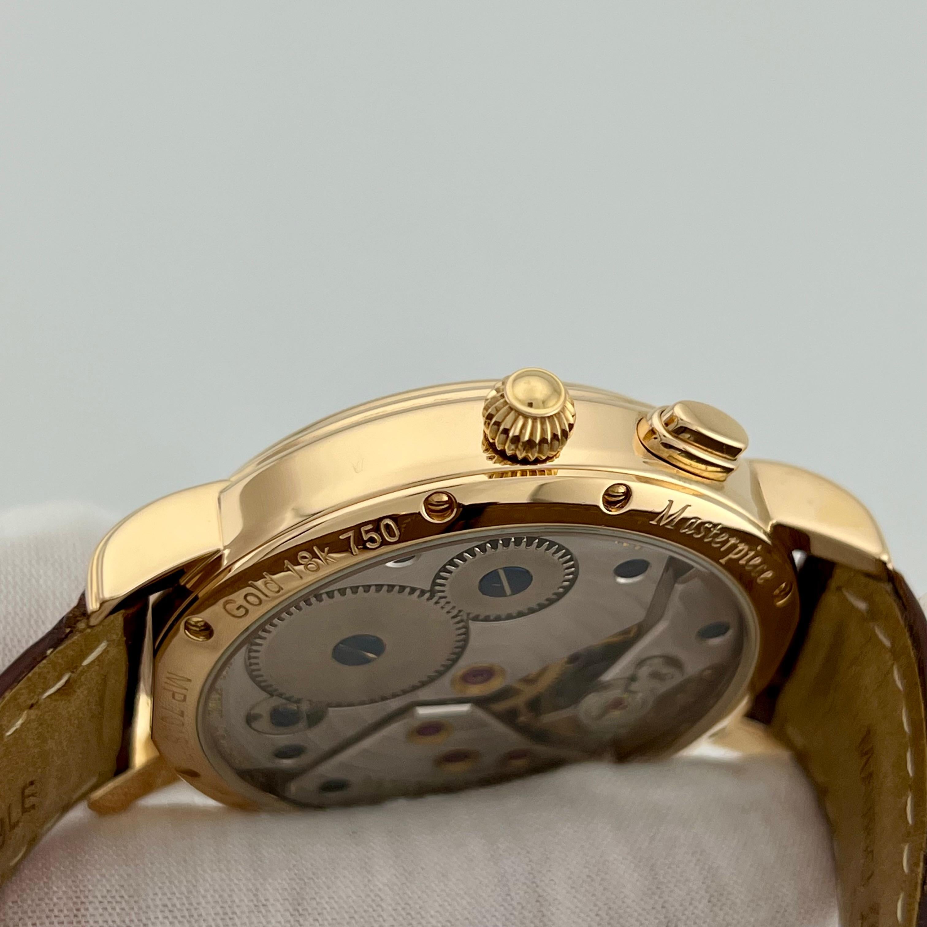 Maurice Lacroix Obra Maestra Doble Retrógrada MP7018 Oro Rosa 18k 43mm en venta 3