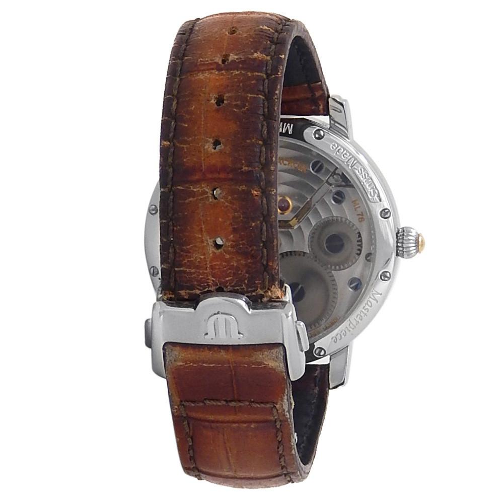 Men's Maurice Lacroix Masterpiece MP7068-PS101-190, Silver Dial