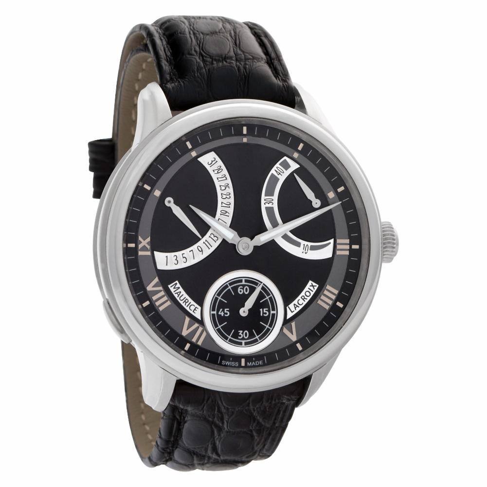 Men's Maurice Lacroix Masterpiece MP7268-SS001-110, Black Dial