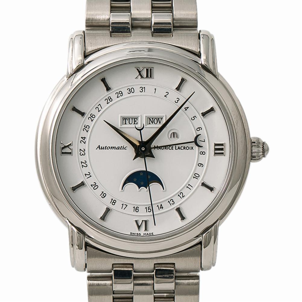 Men's Maurice Lacroix Masterpiece No-Ref#, White Dial, Certified For Sale