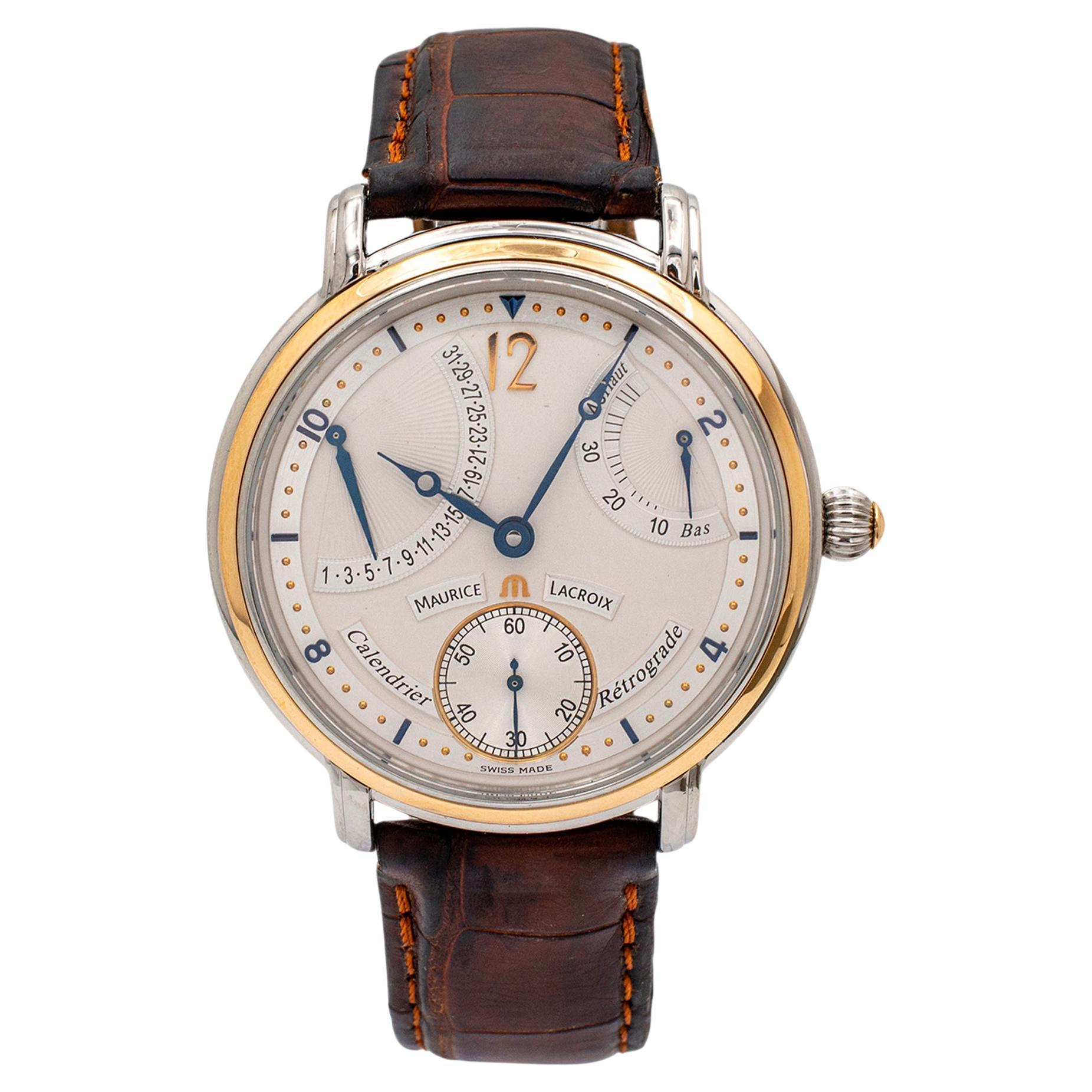 Maurice Lacroix Masterpiece Retrograde Calendrier 43MM 76840 Steel Watch