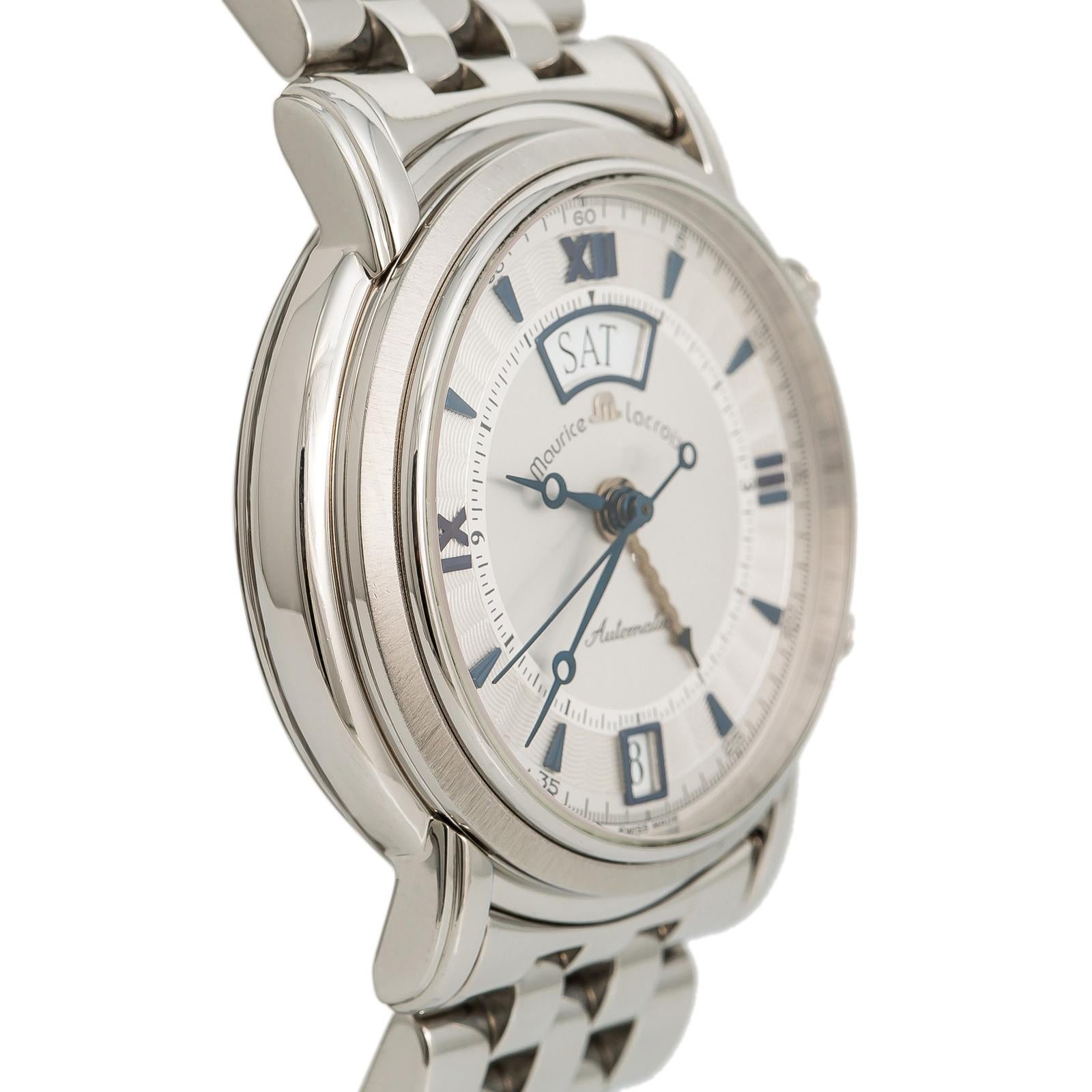 Maurice Lacroix Masterpiece ML20779-1125, Silver Dial Certified Authentic In Excellent Condition For Sale In Miami, FL
