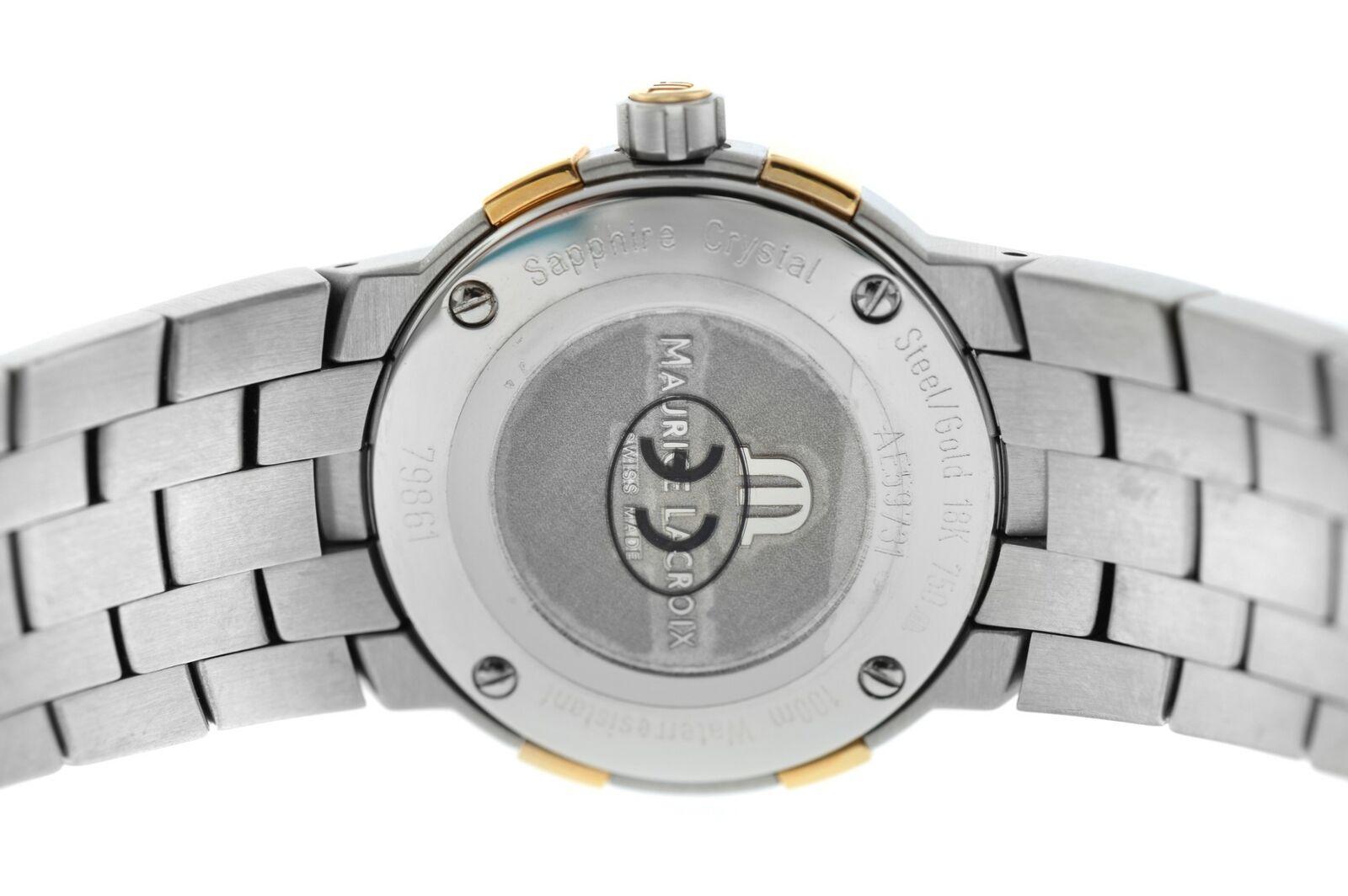 Maurice Lacroix Milestone MS1013-PS103-110 Steel Quartz Watch For Sale 1