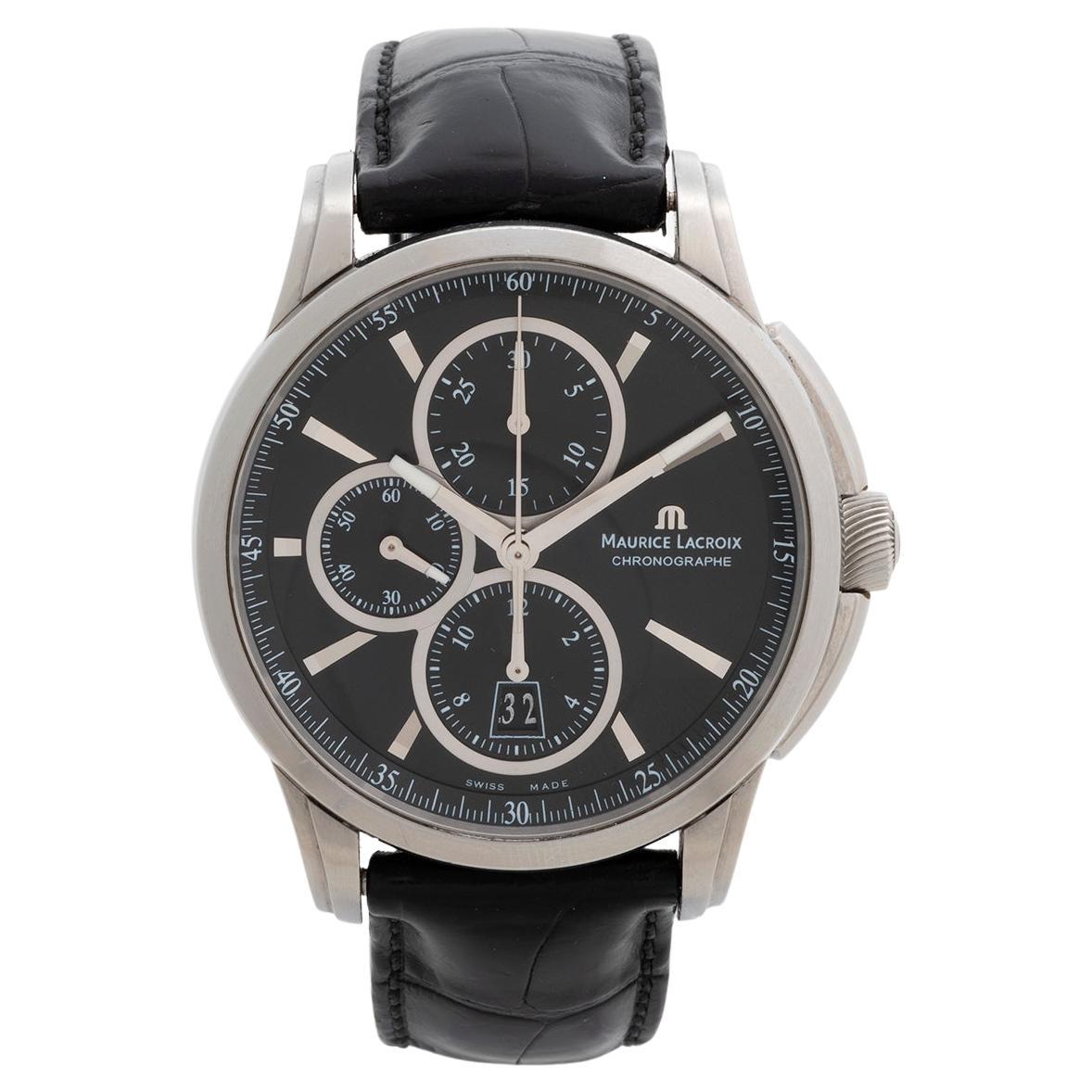 Maurice Lacroix Pontos Automatik-Chronograph-Armbanduhr. Jahr 2010.