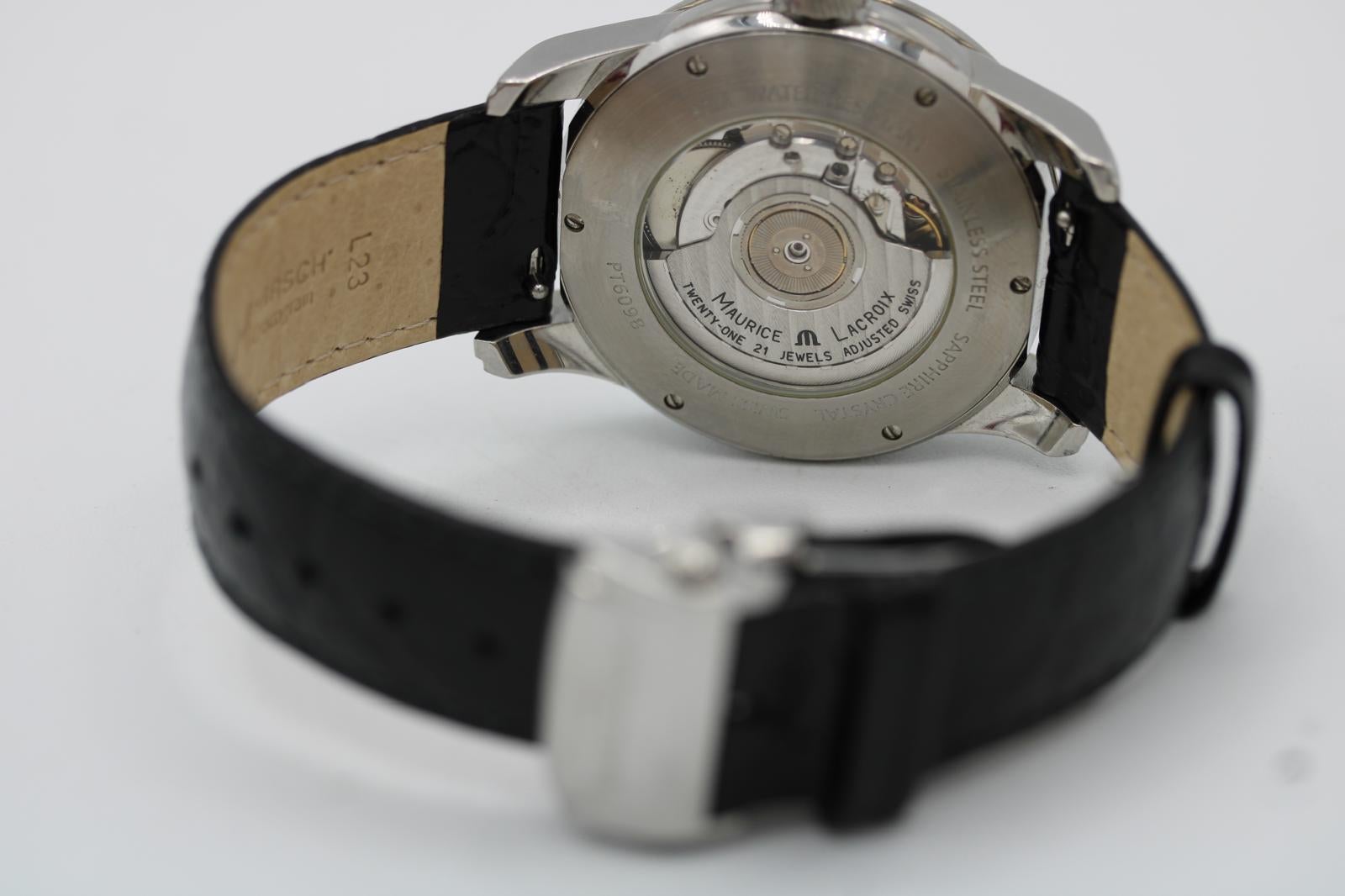 Maurice Lacroix Pontos Grand Guichet GMT  Rif. PT6098  Automatico  41mm in vendita 5