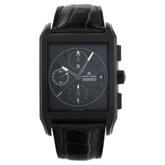Used Maurice Lacroix Pontos Rectangulaire pt6197 Stainless Steel Black Dial Auto