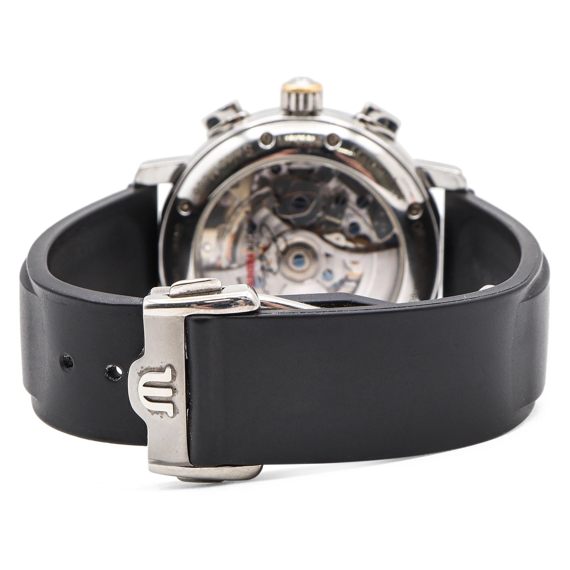 Maurice Lacroix Roger Federer Masterpiece MP6128 Men's Automatic Chrono Watch 4