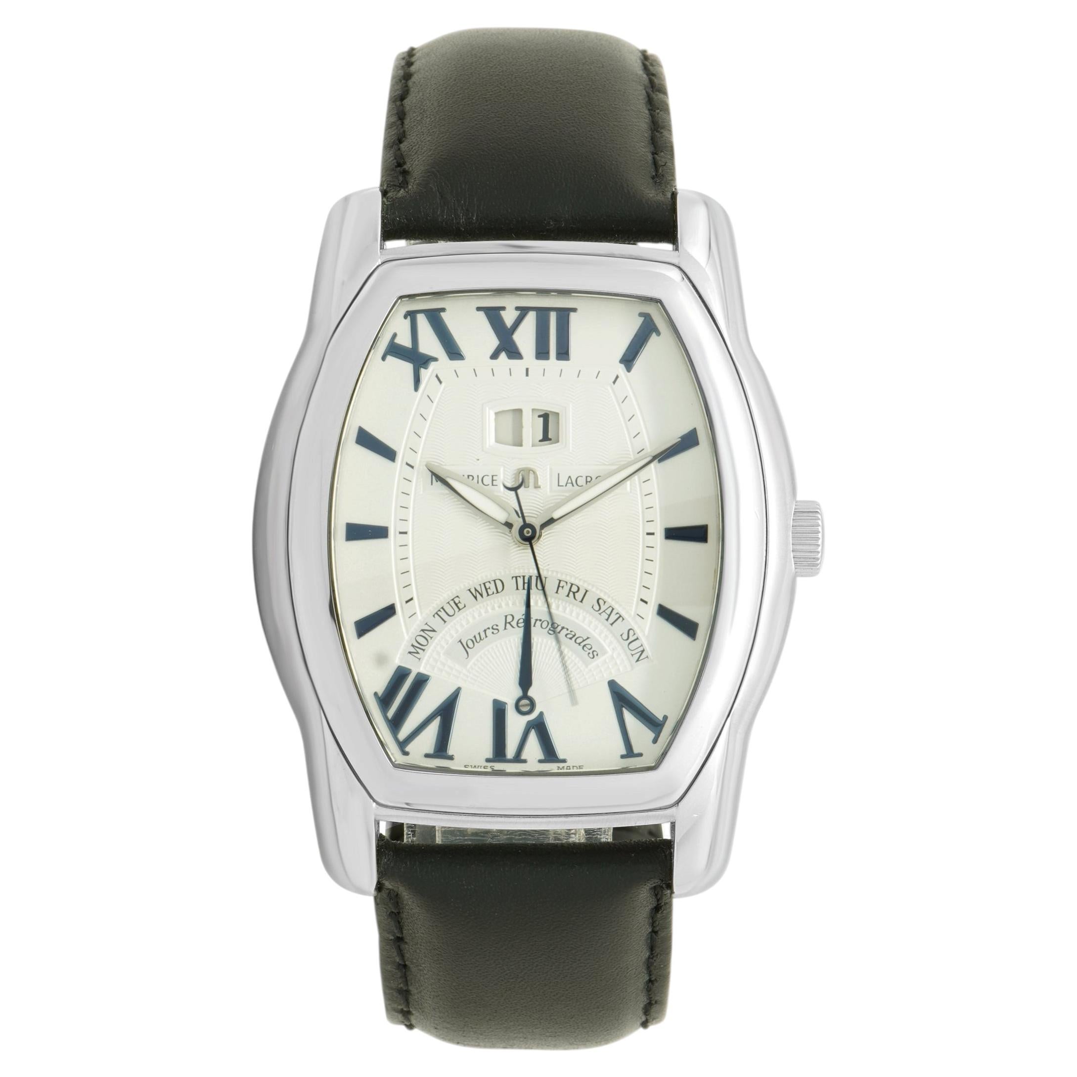 Maurice Lacroix Stainless Steel Masterpiece Jours Retrograde 39mm