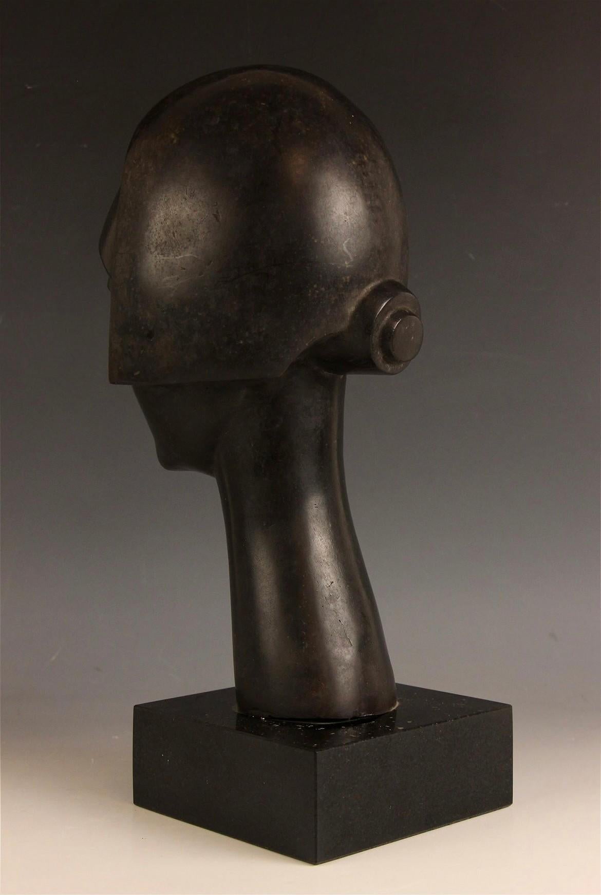 Kopf der Dame Edith Sitwell (Moderne), Sculpture, von Maurice Lambert