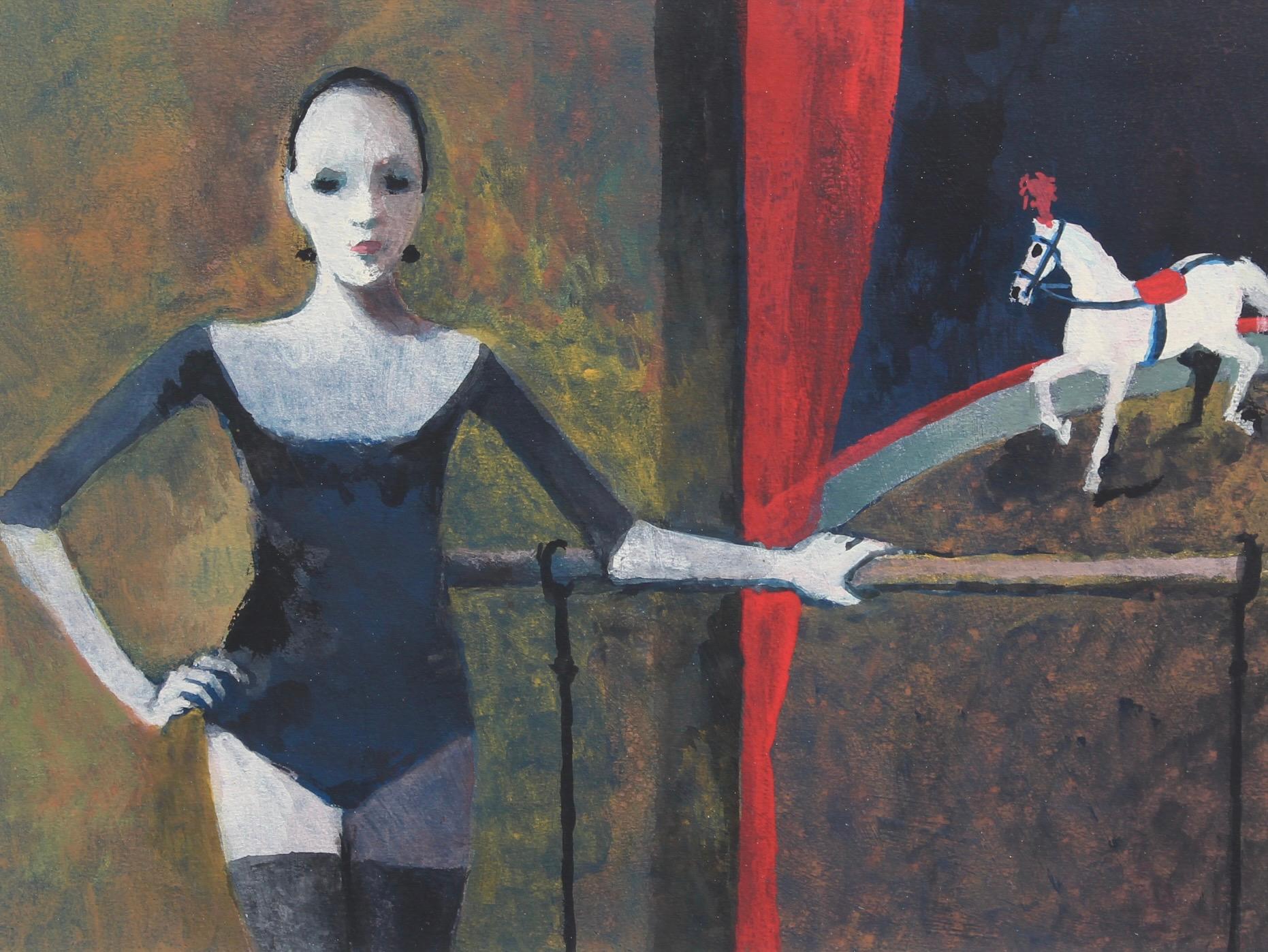 Maurice Le Nestour Portrait Painting - The Circus Performer