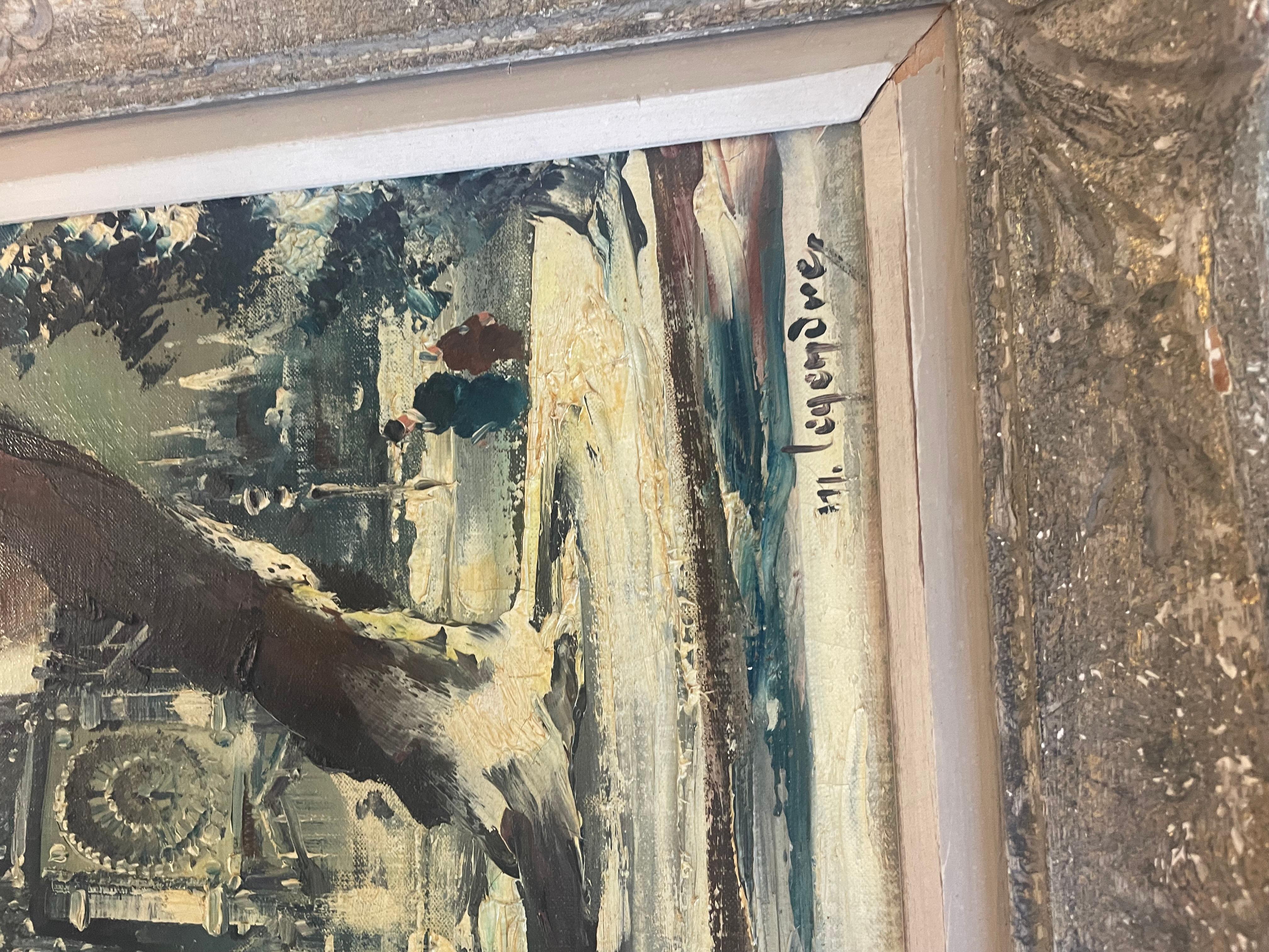 Questo è un dipinto a olio su tela originale di Maurice Legendre 