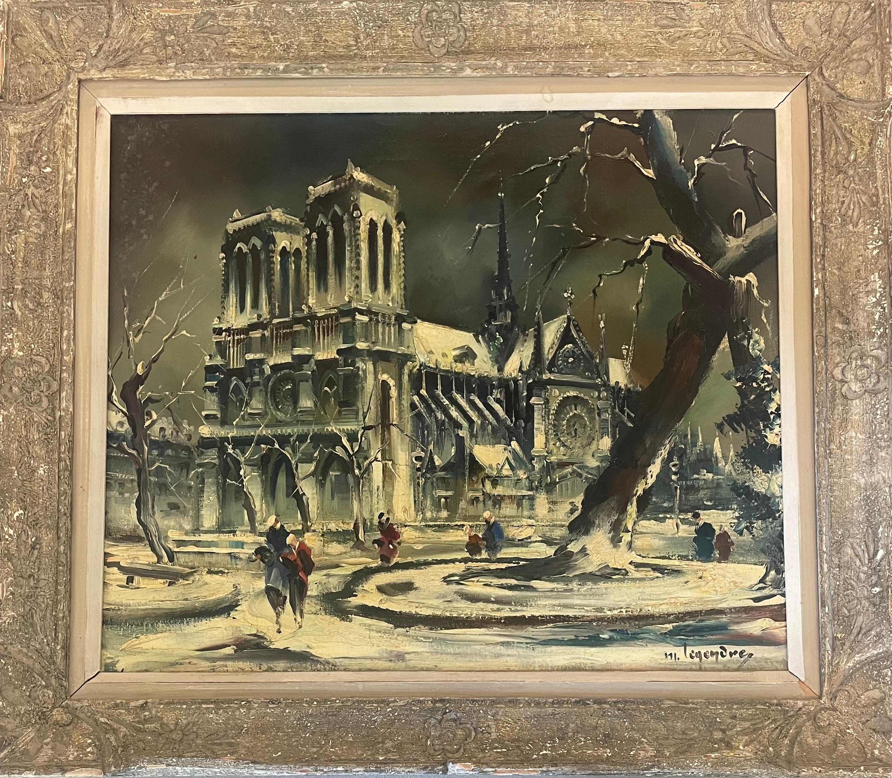 "Notre dame Viviani - Painting di Maurice Legendre