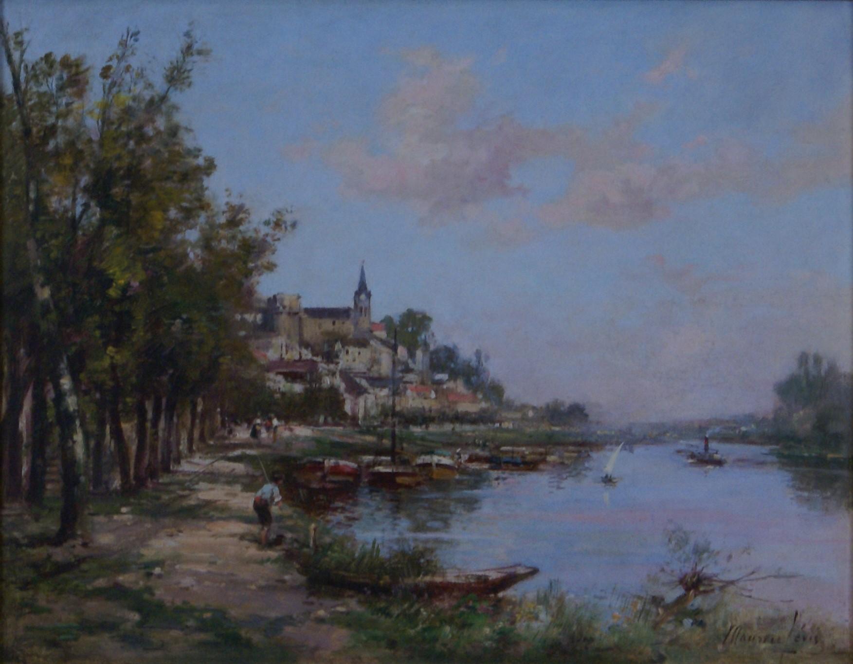 Fisherman's Cove - Painting by Maurice Levis
