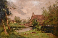 Ölgemälde von Maurice Levis „Le Moulin de Jarcy“