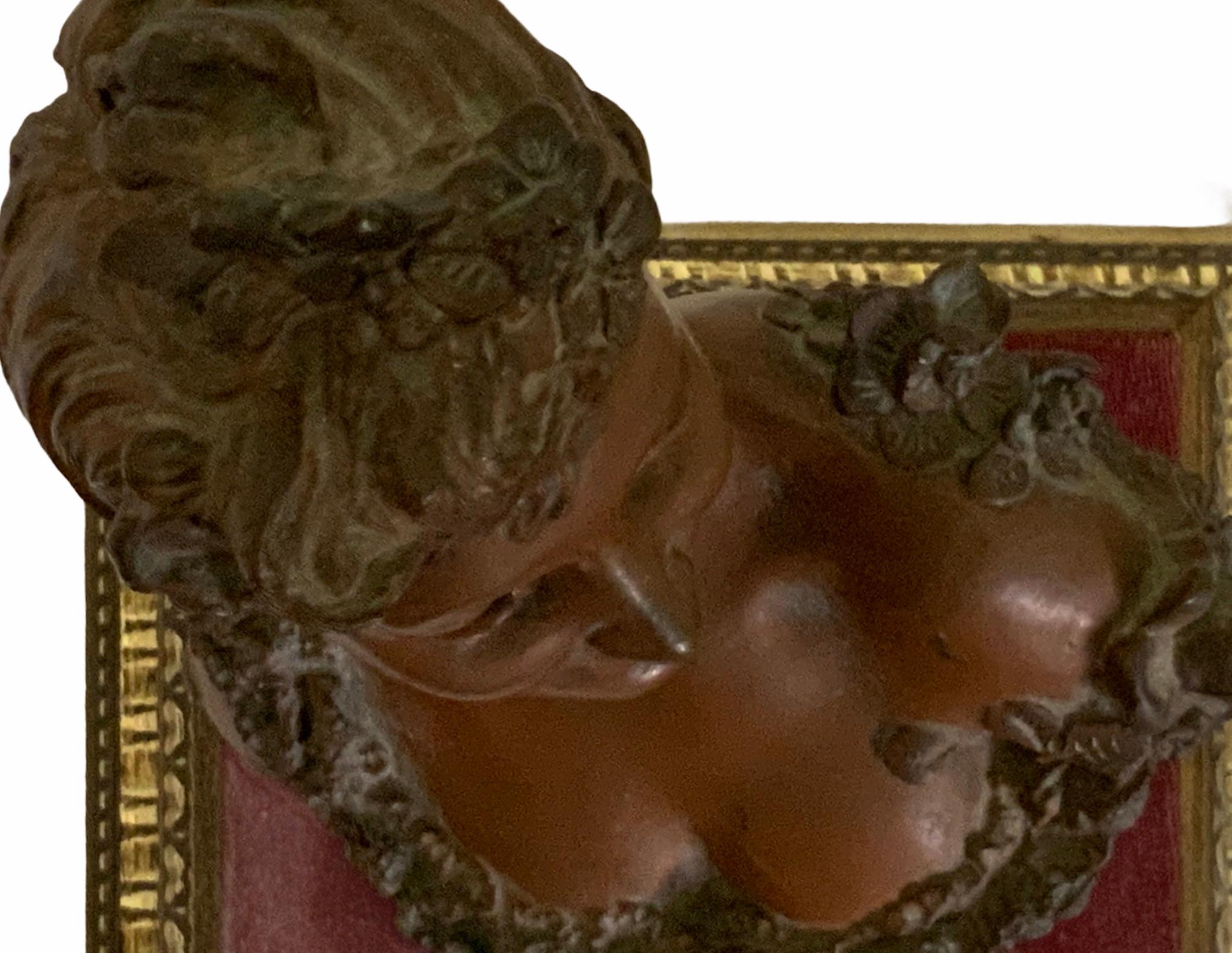 Sculpture de buste féminin en bronze Maurice Maignan Bon état - En vente à Guaynabo, PR