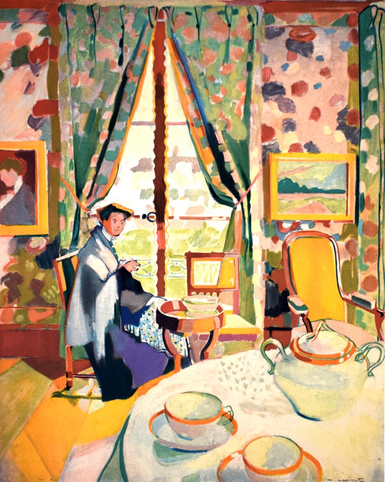 Figurative Print de Maurice Marinot - Marinot, Interior, Fauves, Colección Pierre Lévy (después)