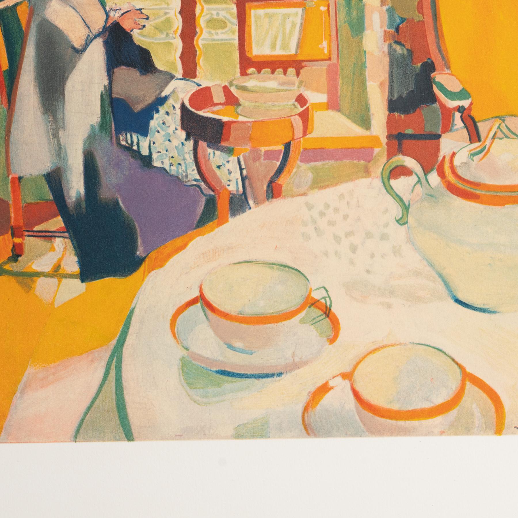 Late 20th Century Maurice Marinot 'Intérieur' Limited Edition Lithograph, circa 1972 For Sale