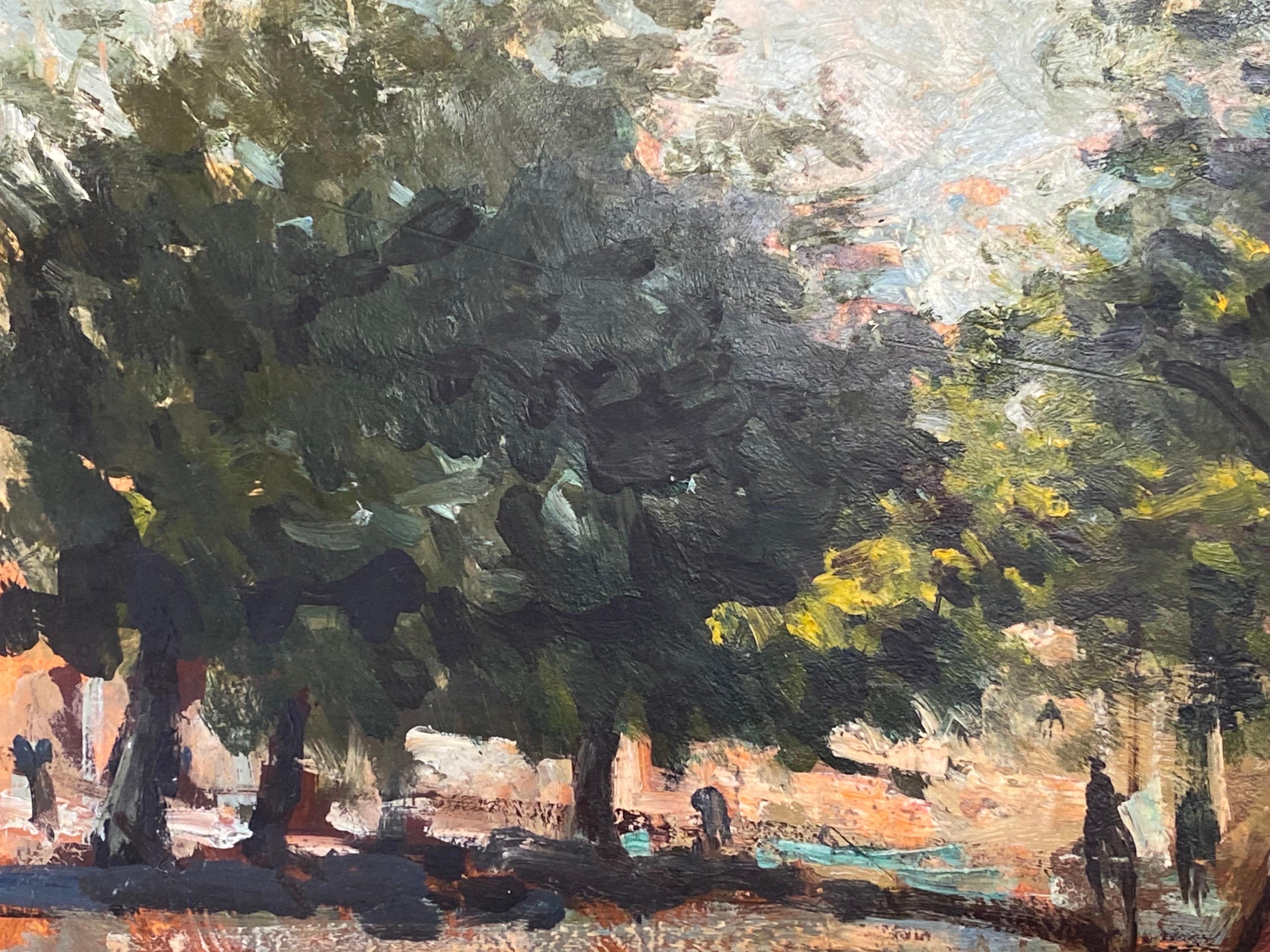 MAURICE MAZEILIE-FRENCH IMPRESSIONIST OIL - Paysage forestier - Painting de Maurice Mazeilie