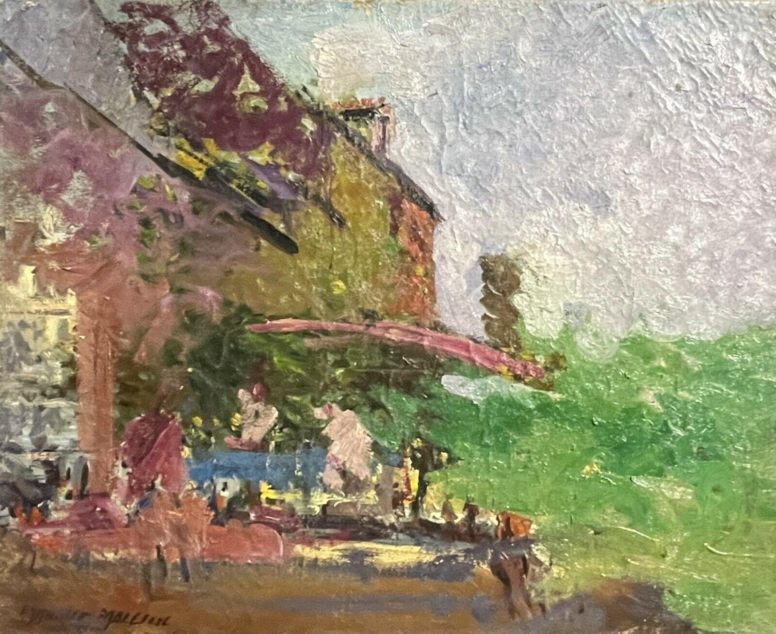 Maurice Mazeilie Figurative Painting - MAURICE MAZEILIE - FRENCH IMPRESSIONIST SIGNED OIL - GREEN LANDSCAPE