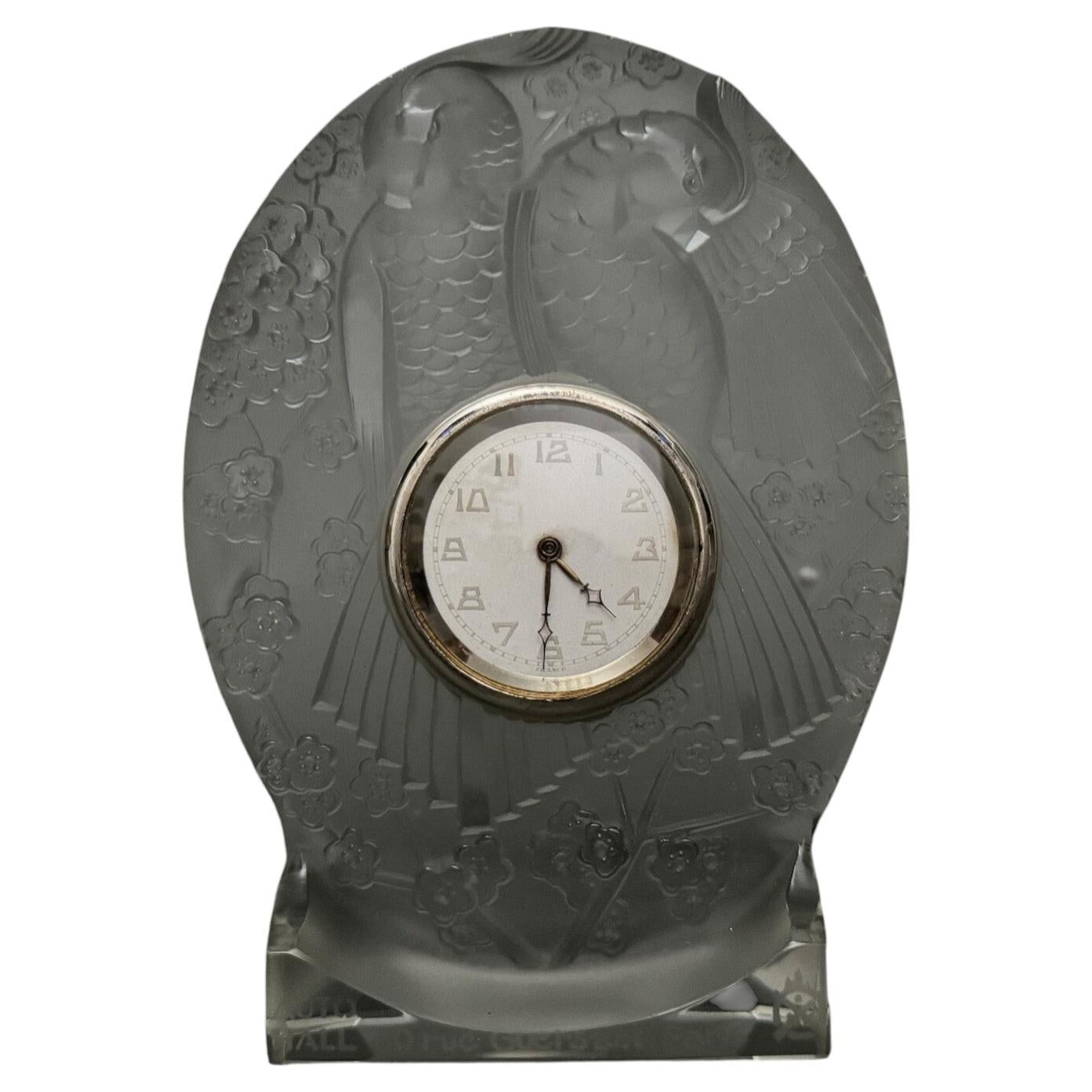 Maurice Model Clock with Parrots – Auto Hall, 30 Rue Guersant Paris For Sale